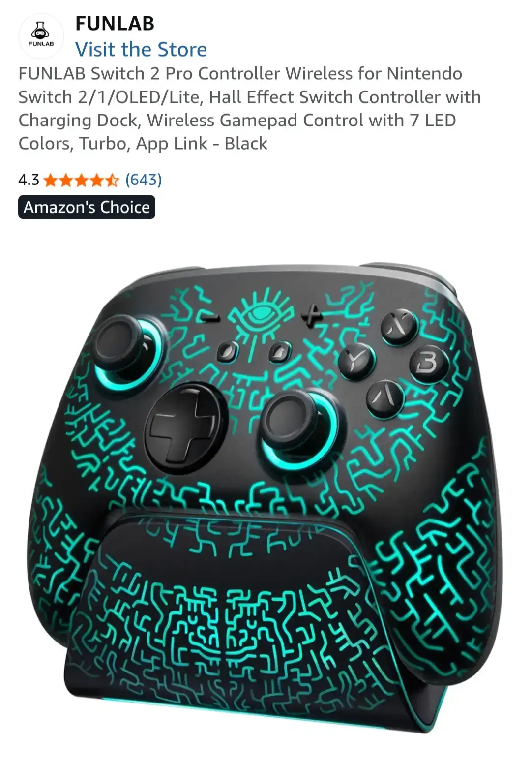 FUNLAB Switch 2/1/OLED/Lite Pro Controller Wireless
