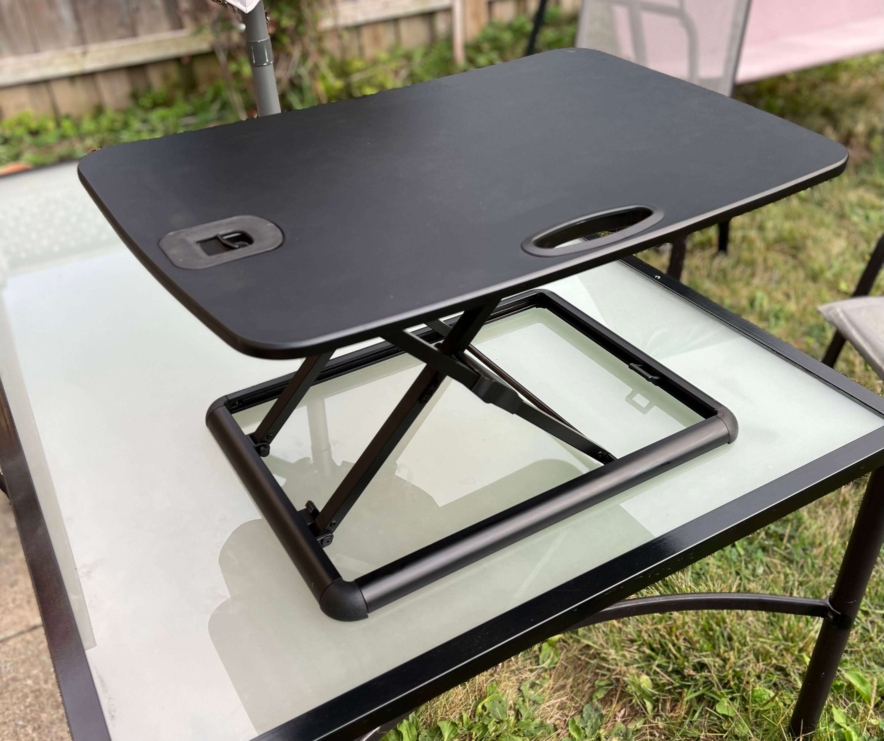 Portable Height Adjustable Sit-Stand Desk Converter - photo 2