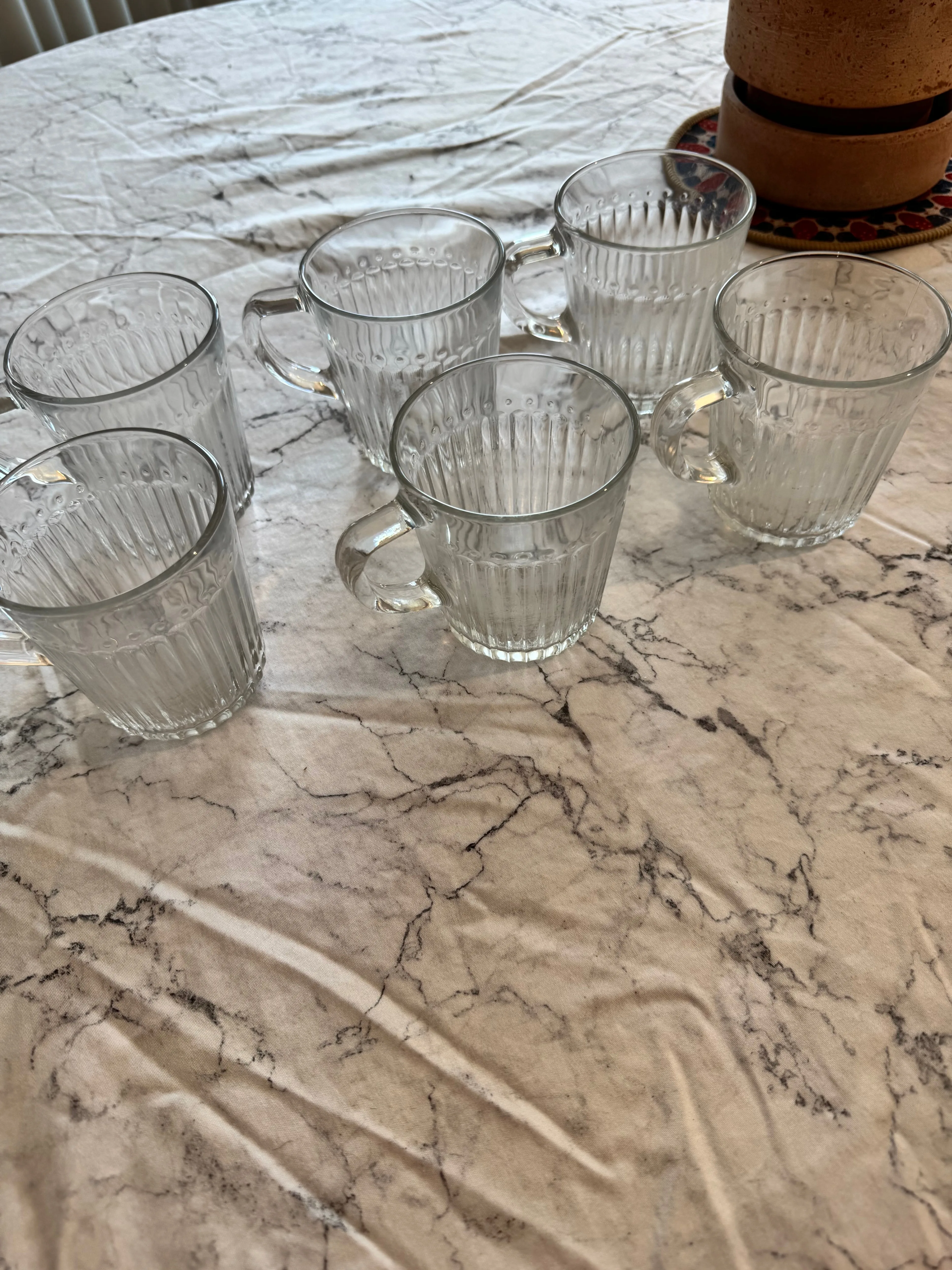Set of 6 Clear Glass Mugs - photo 3