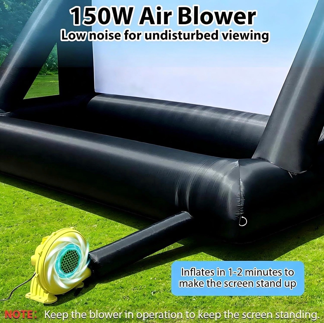 Inflatable Projector Screen Outdoor 14ft Supports Front & Rear H - photo 5