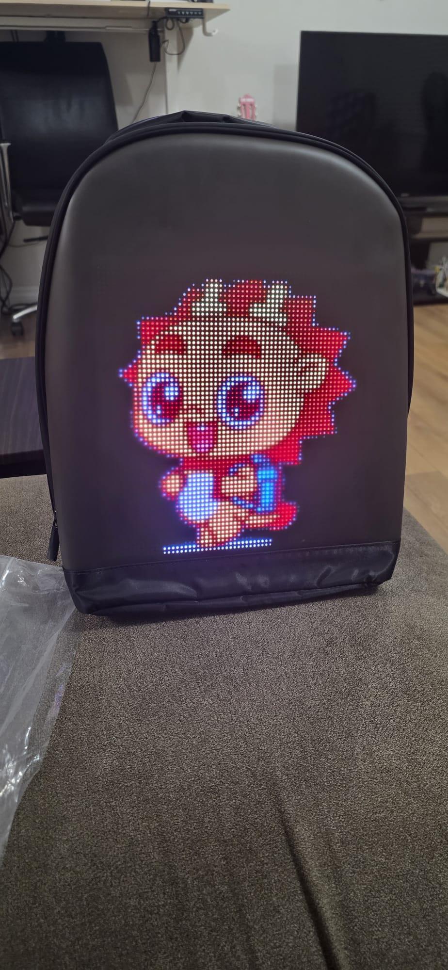 Smart LED Backpack with App Control – Customizable Screen