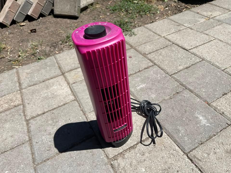 Pink Mini Tower Fan