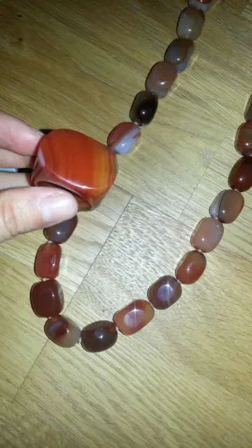 Big Glass Ring (Or maybe polished stone?) - photo 3