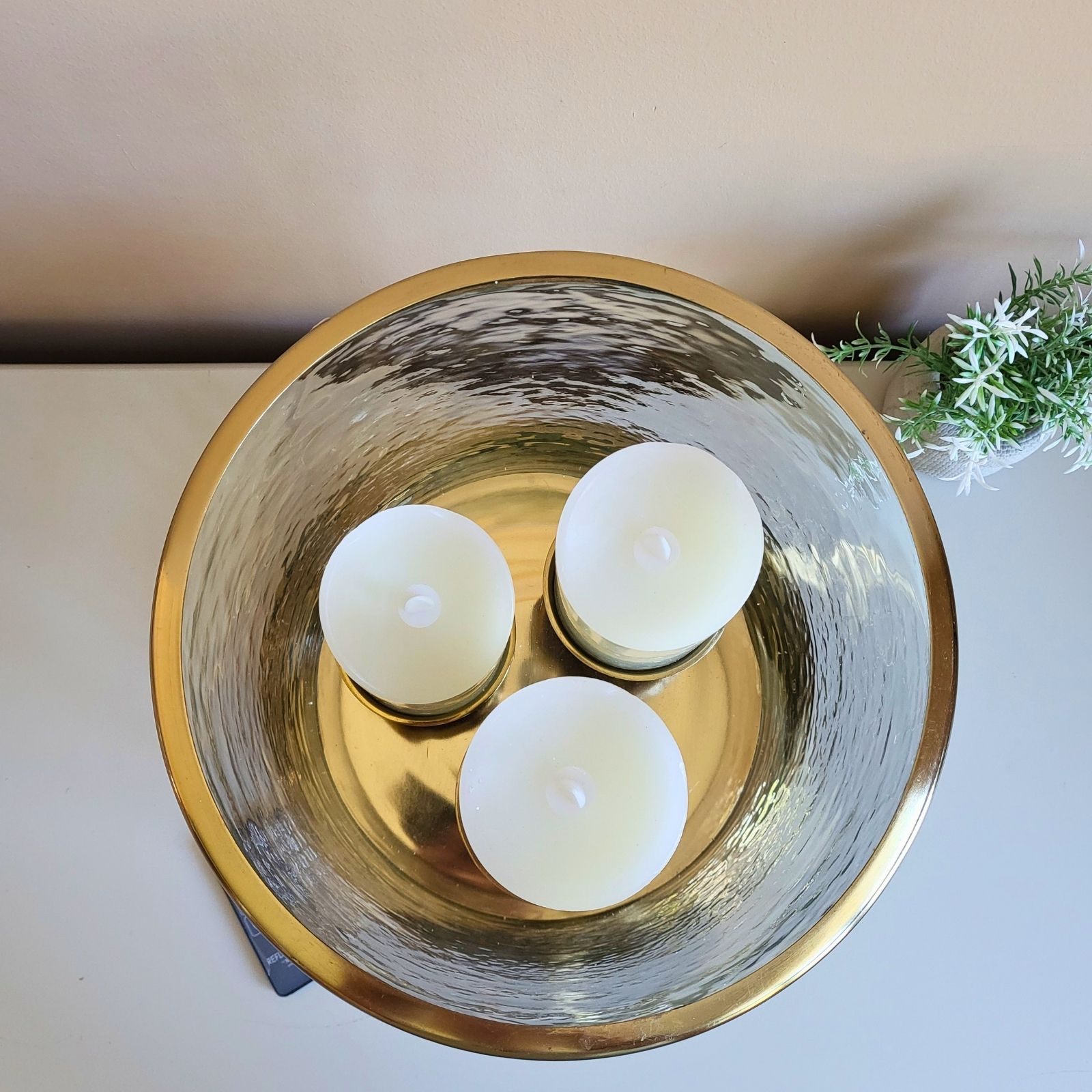 Candle Stand - Glass Candle Stand With Candles - Pre-Loved! 🕯️ - photo 4