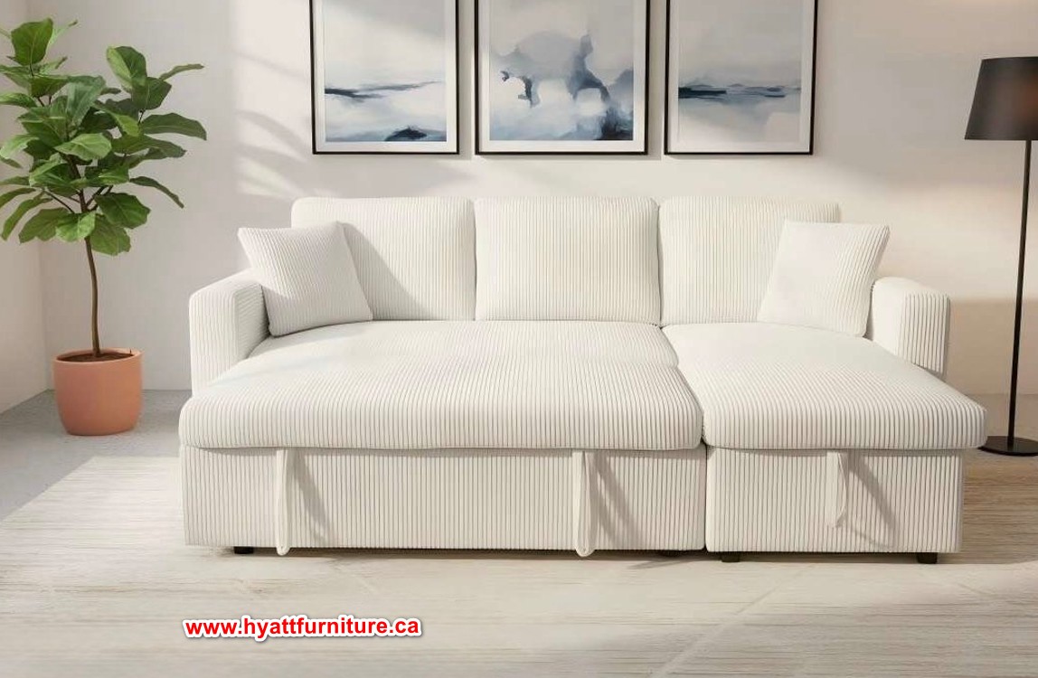 Brand new corduroy sectional sofa bed only $698 - photo 4