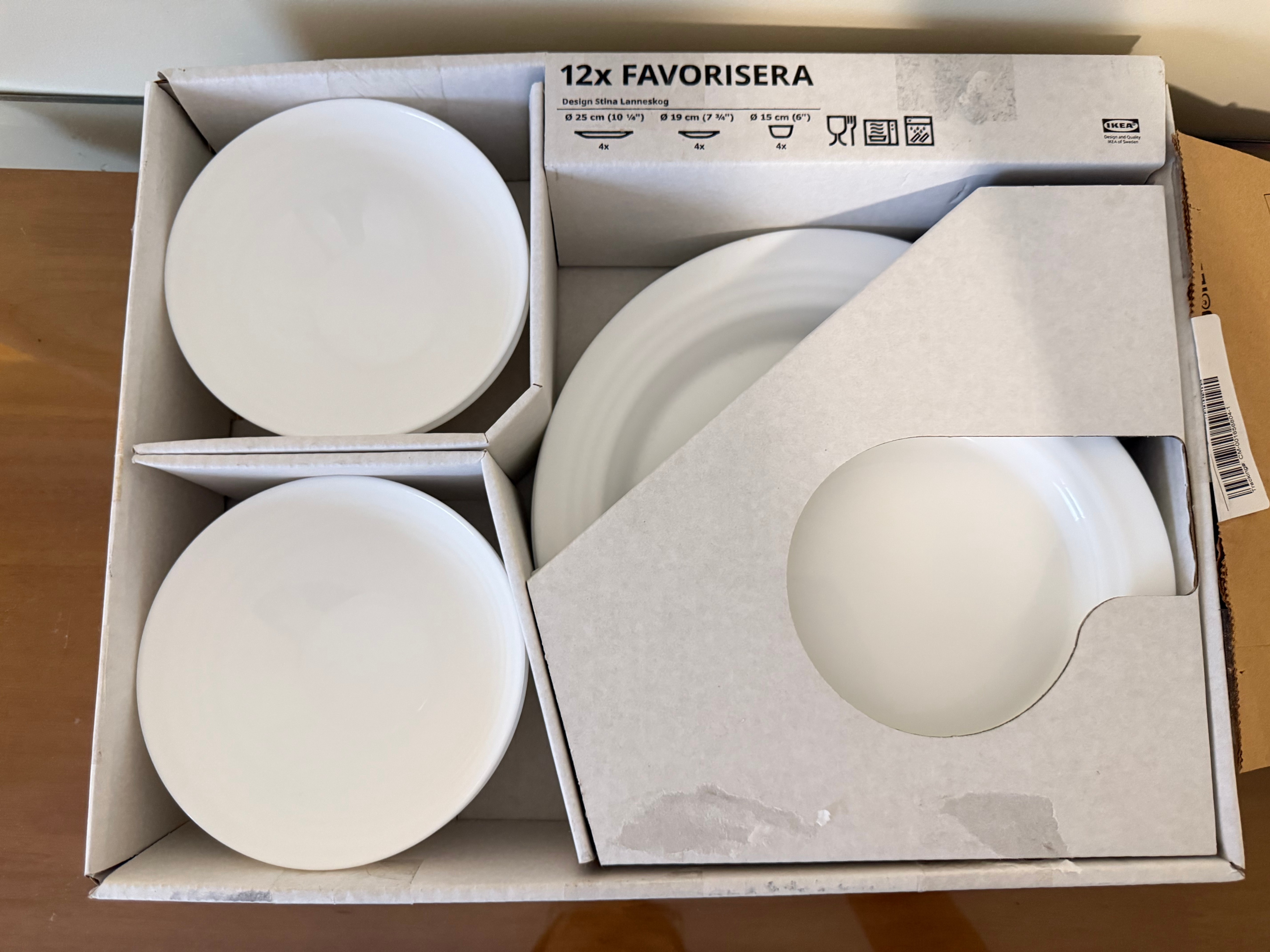 IKEA FAVORISERA 12-Piece Dinnerware Set – White - photo 3