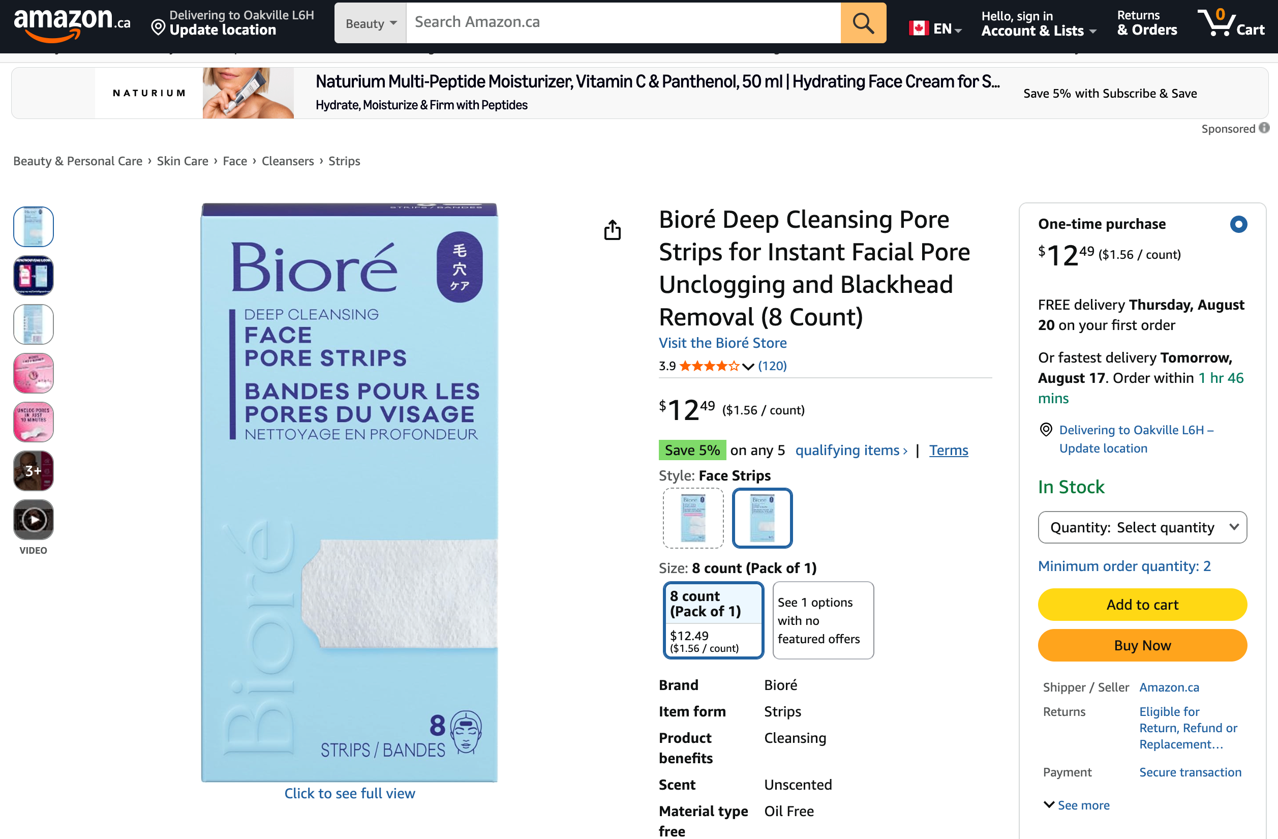 Brand New Sealed Bioré Pore Strips ($10 for 2) - photo 2