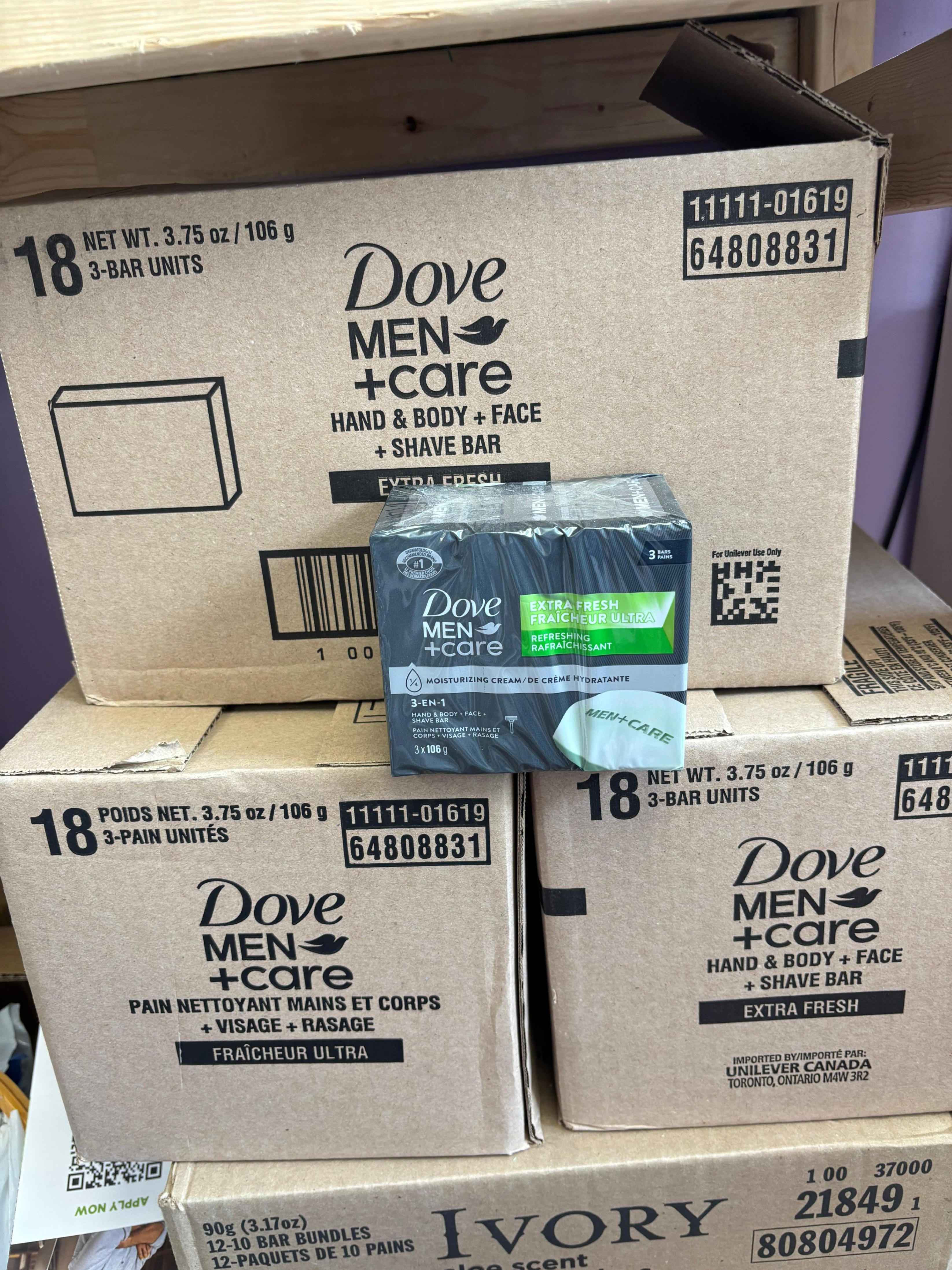 Dove Men+Care Extra Fresh 3-Pack Soap - $4 I Bulk Available - photo 2