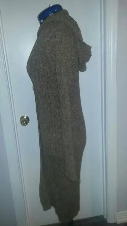 Dollhouse Wool Blend Fitted Hooded Long Sweater - photo 2