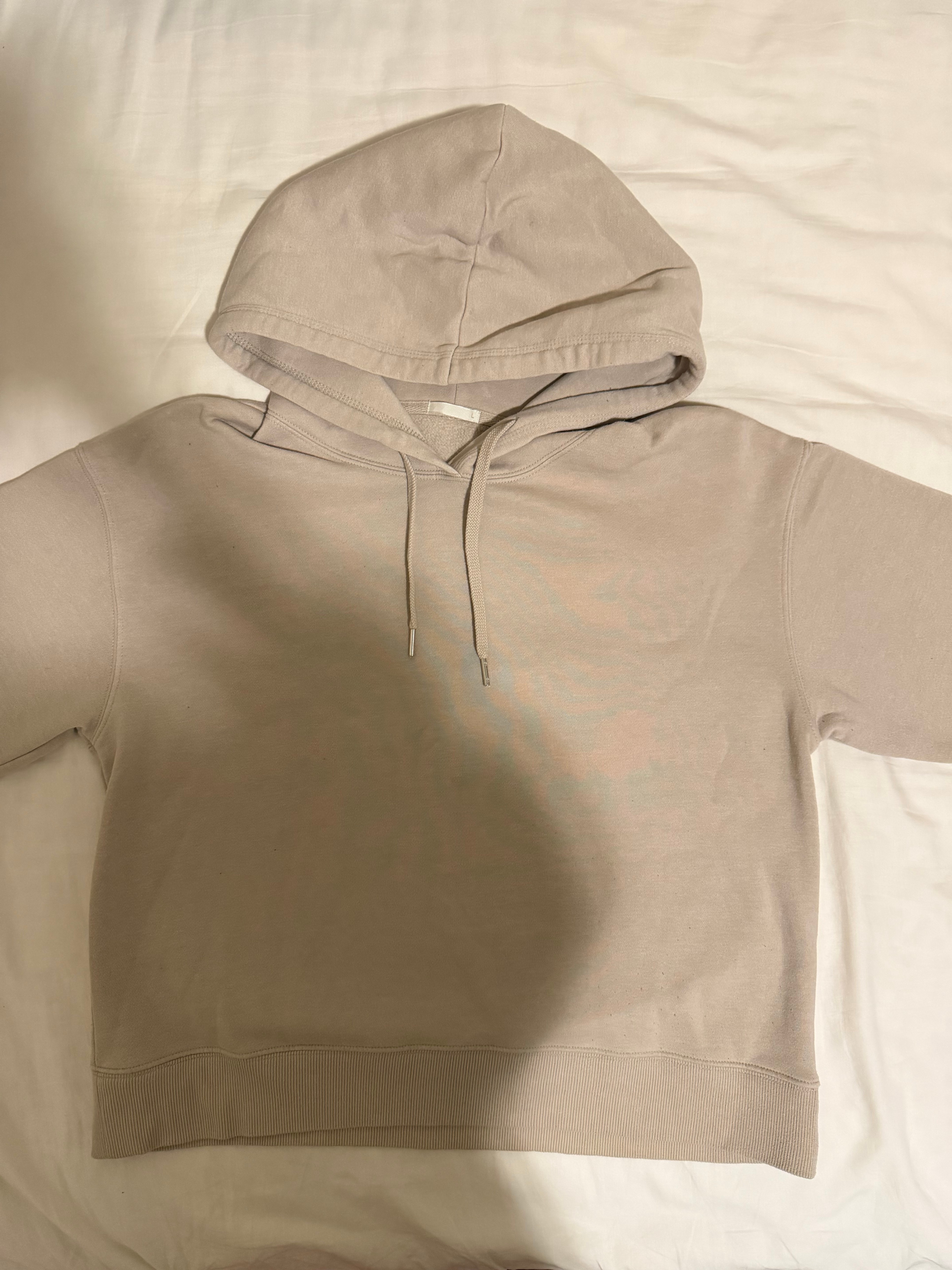 GU Beige / Taupe Pullover Hoodie – Size L - photo 4