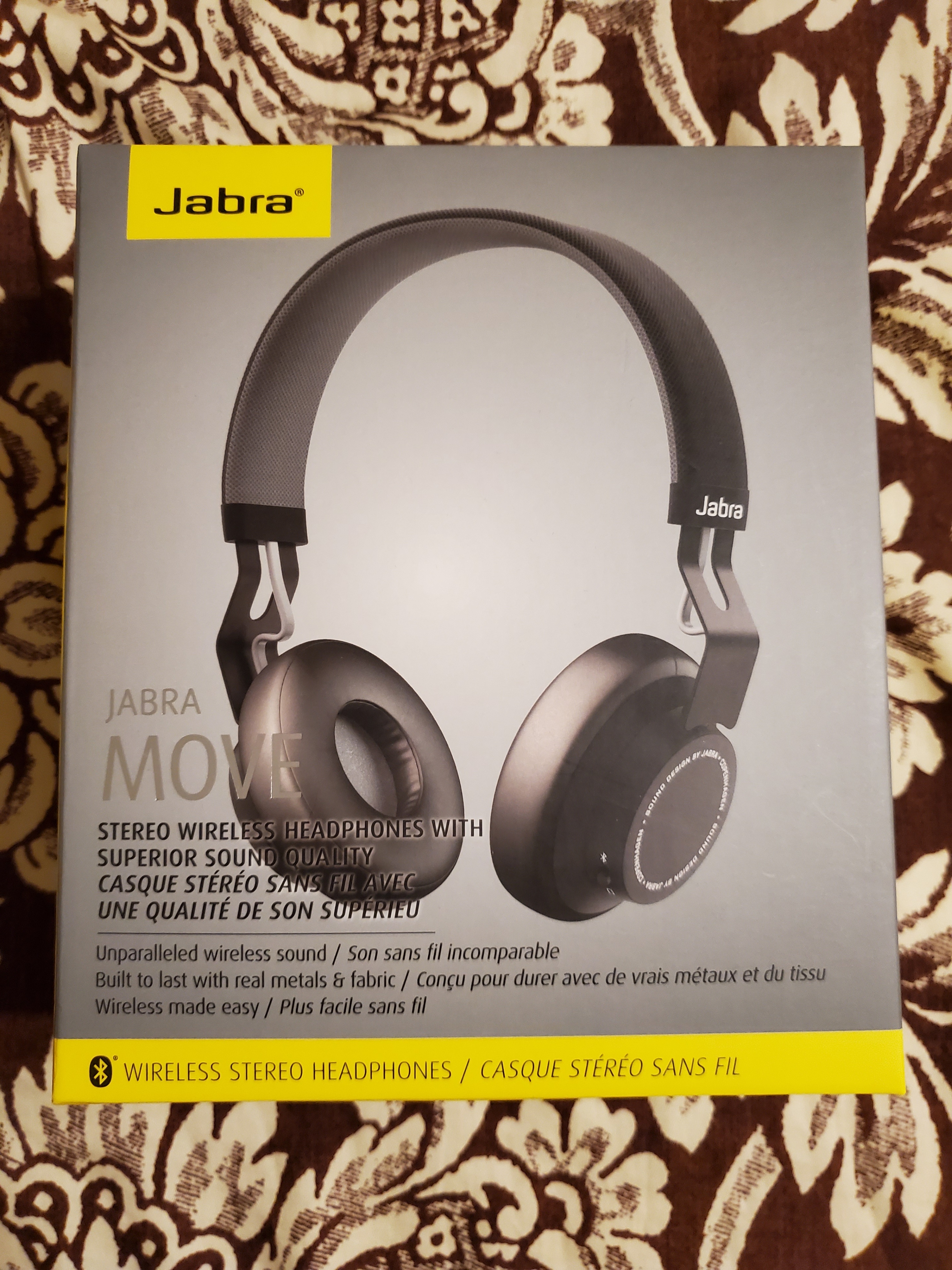 Jabra Move Black Colour Wireless Bluetooth Stereo Headphones
