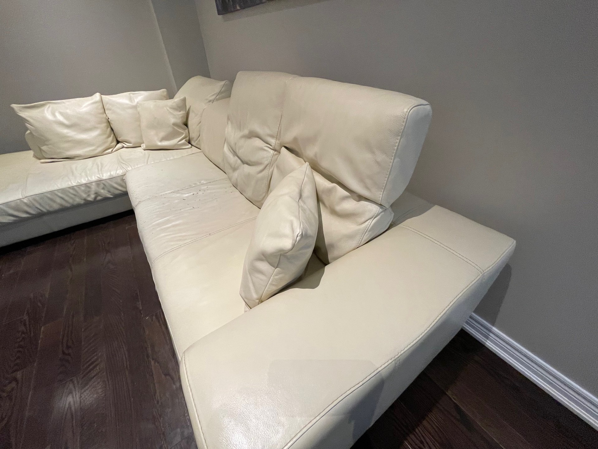 Italian leather sofa - photo 3