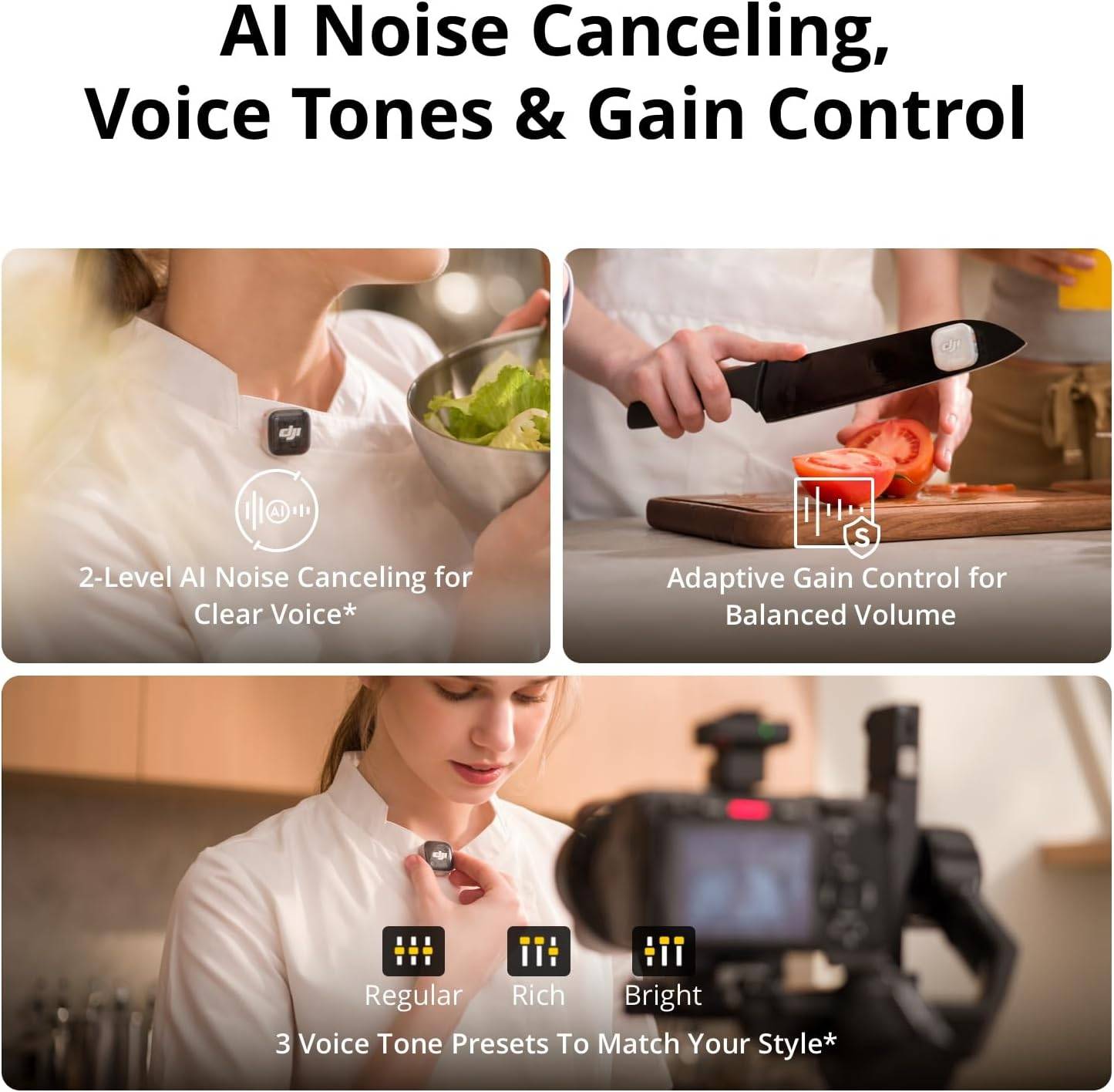 Mic Mini 2S (1 TX + 1 RX), AI Noise Canceling | Wireless Mic - photo 4