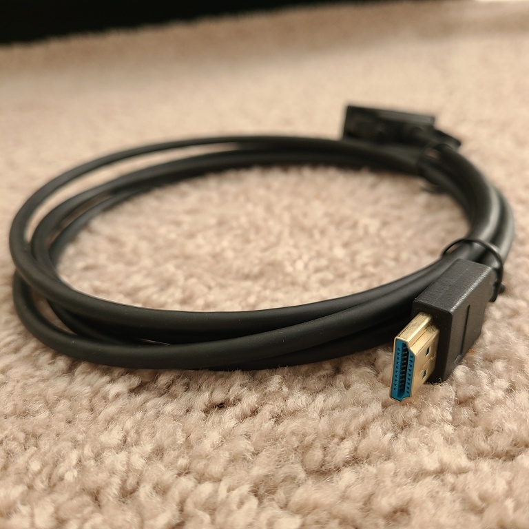 SHULIANCABLE 4K HDMI to DVI-D Cable, 1.8m/6 ft long - photo 2