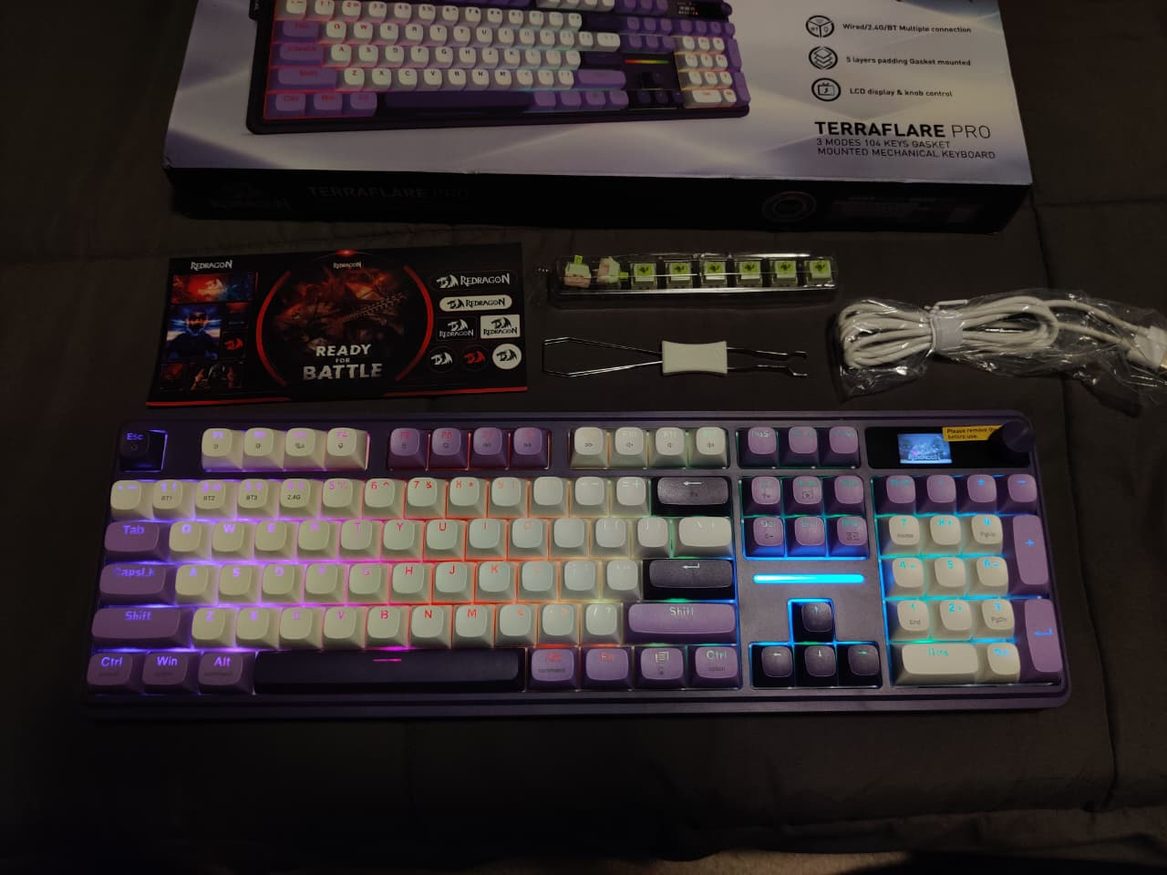 Redragon TERRAFLARE K762 PRO Wireless Mechanical Gaming Keyboard - photo 4