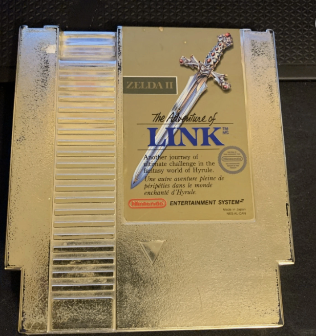 Zelda II: The Adventure of Link NES Game Cartridge