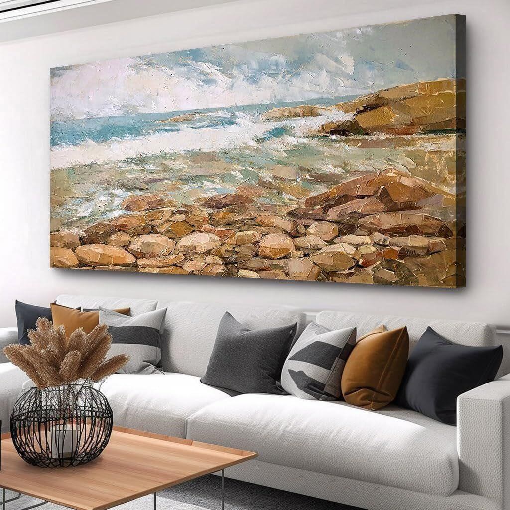 NEW 60x120 CM Coastal Seascape Canvas - photo 4