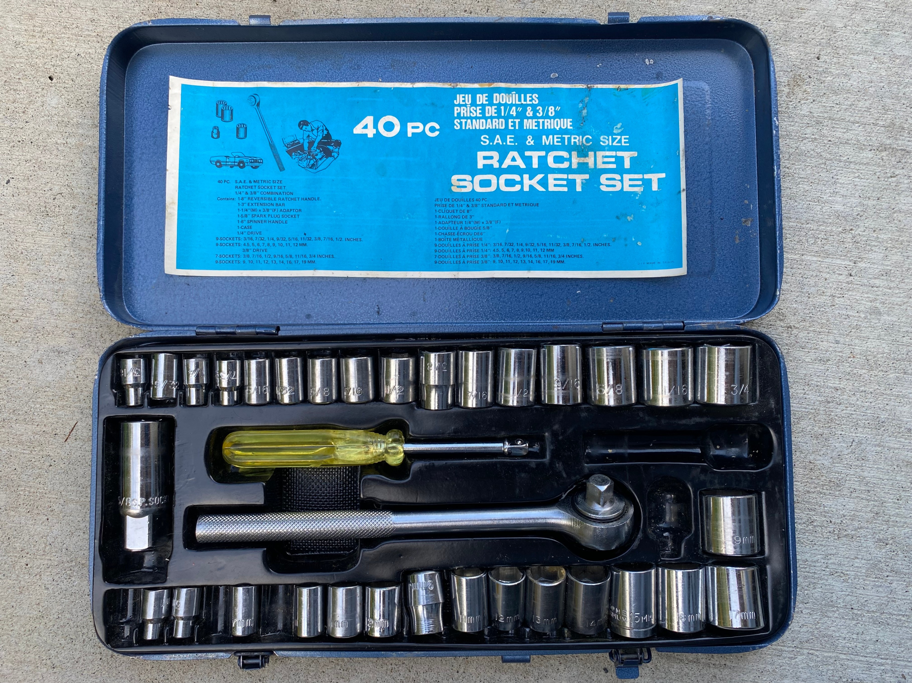 Socket Set with Drive / Ratchet / Wrench (1/4“ & 3/8“) – $15 all - photo 2