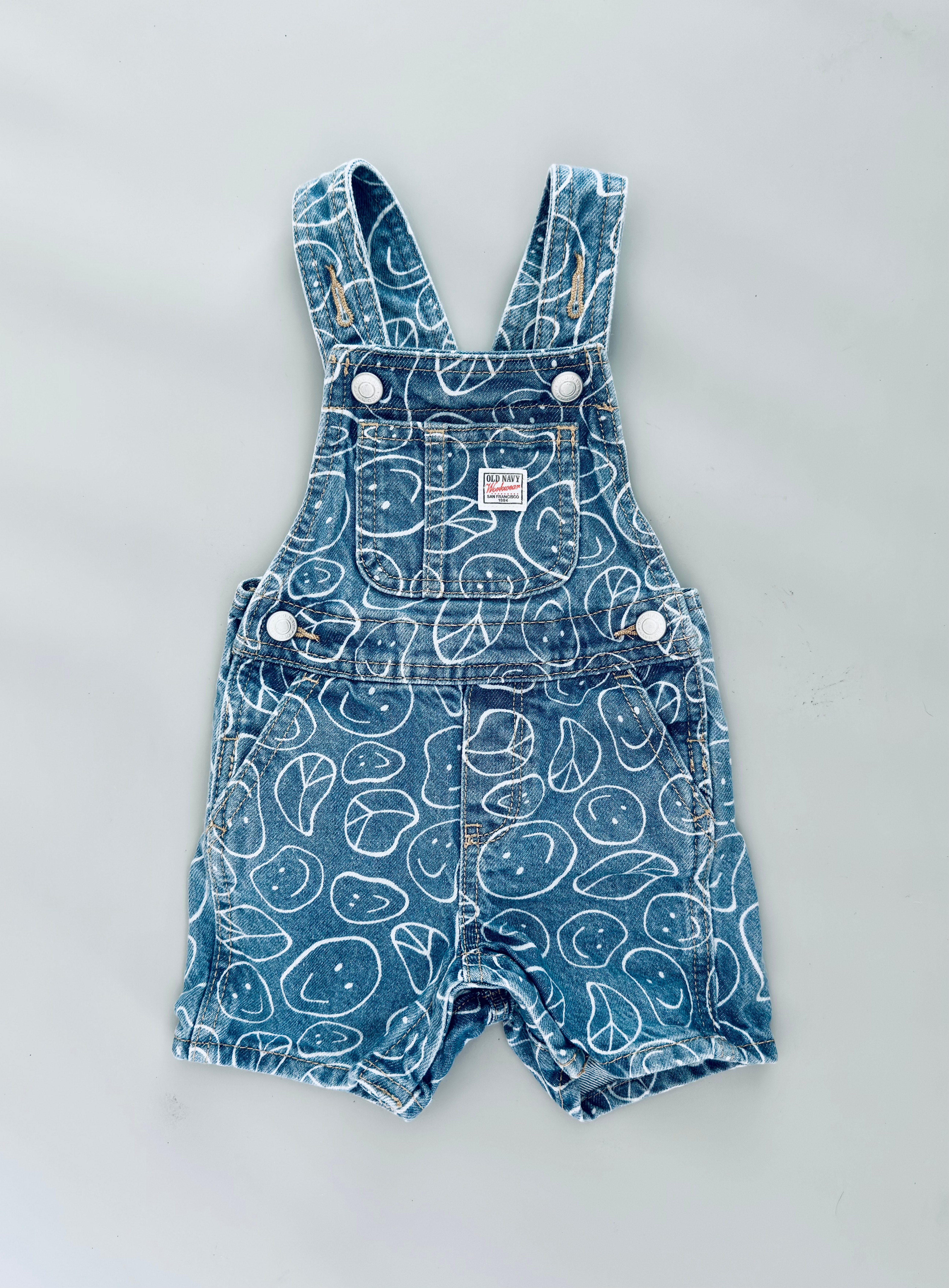 Baby Jean Overalls - Old Navy - 6-12 Months