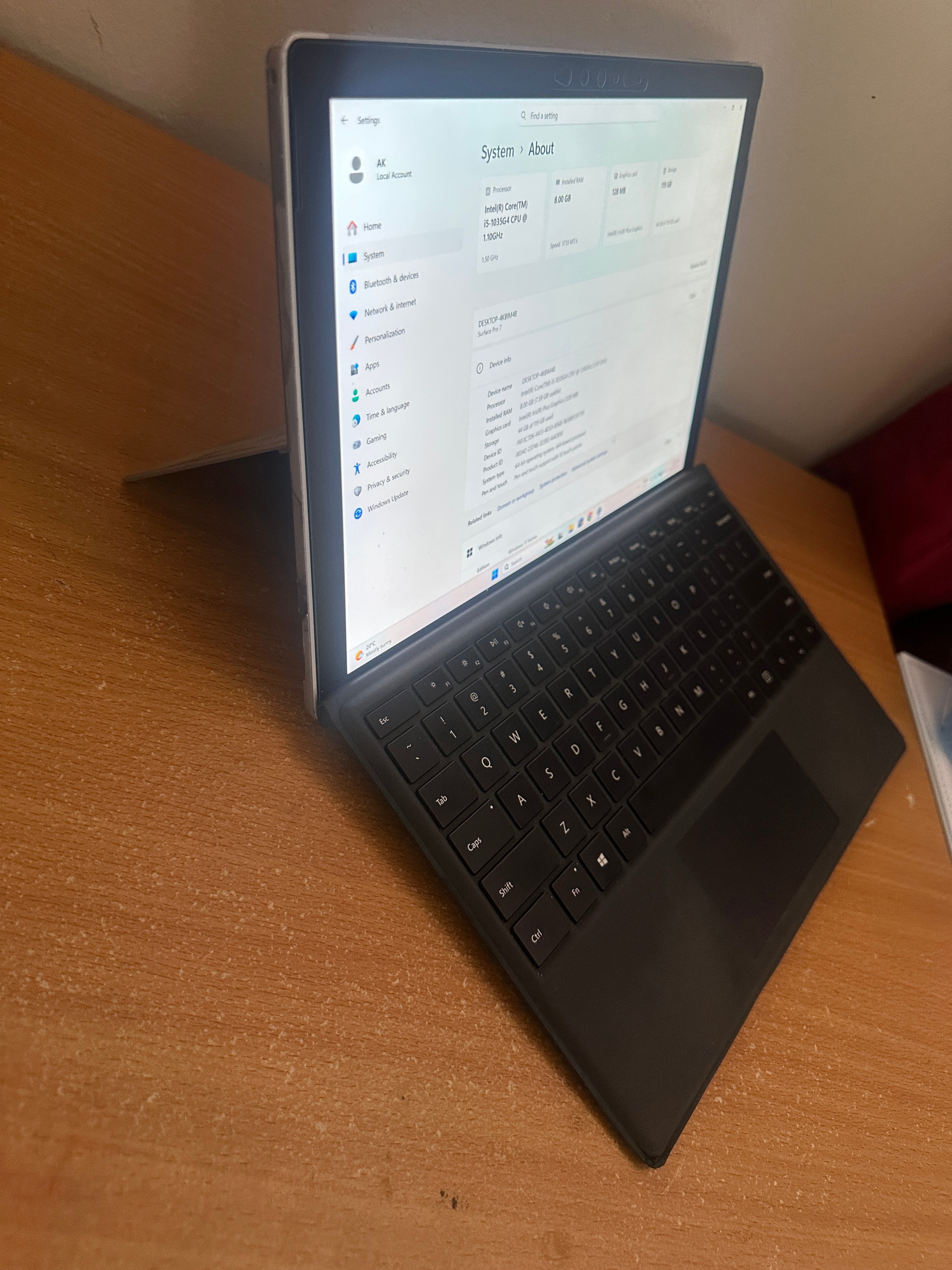 Microsoft Surface Pro 7 – i5 / 8GB RAM / 128GB SSD - photo 3
