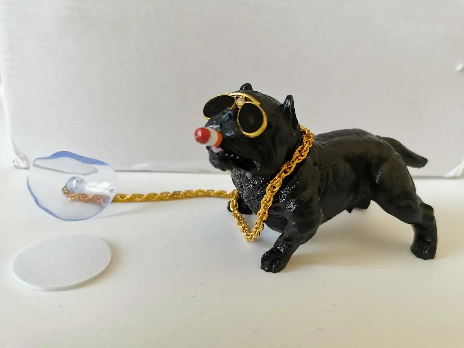 Black Bulldog Car Interior Ornament - photo 2