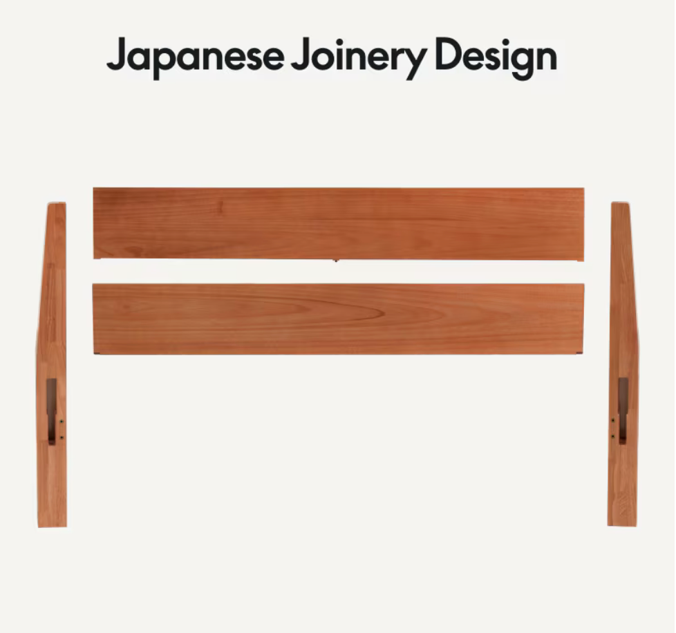 New Full/Double Solid Wood Headboard - Japanese Joinery - photo 4