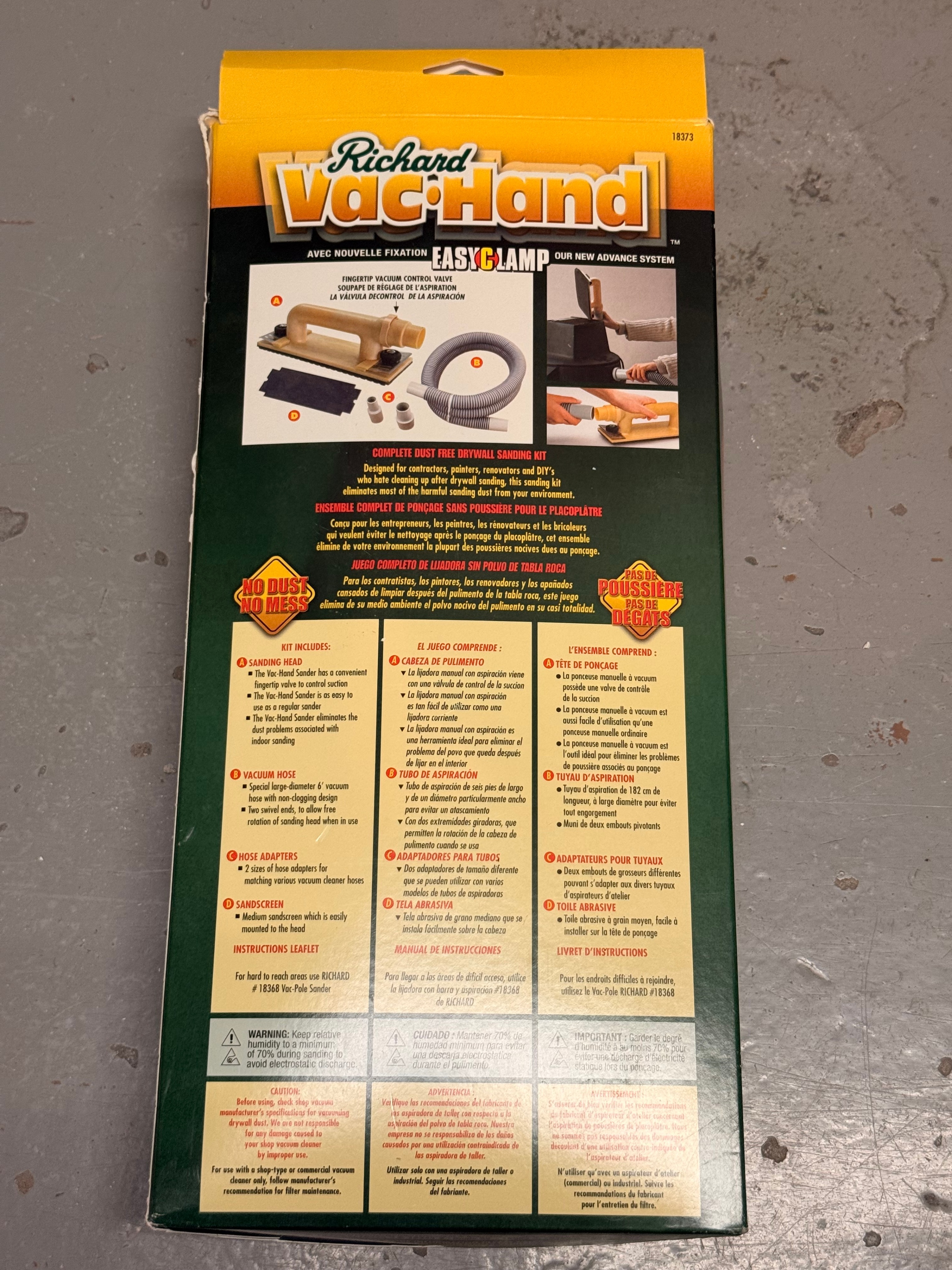 Richard Vac-Hand Dust Free Drywall Sanding Kit - photo 2