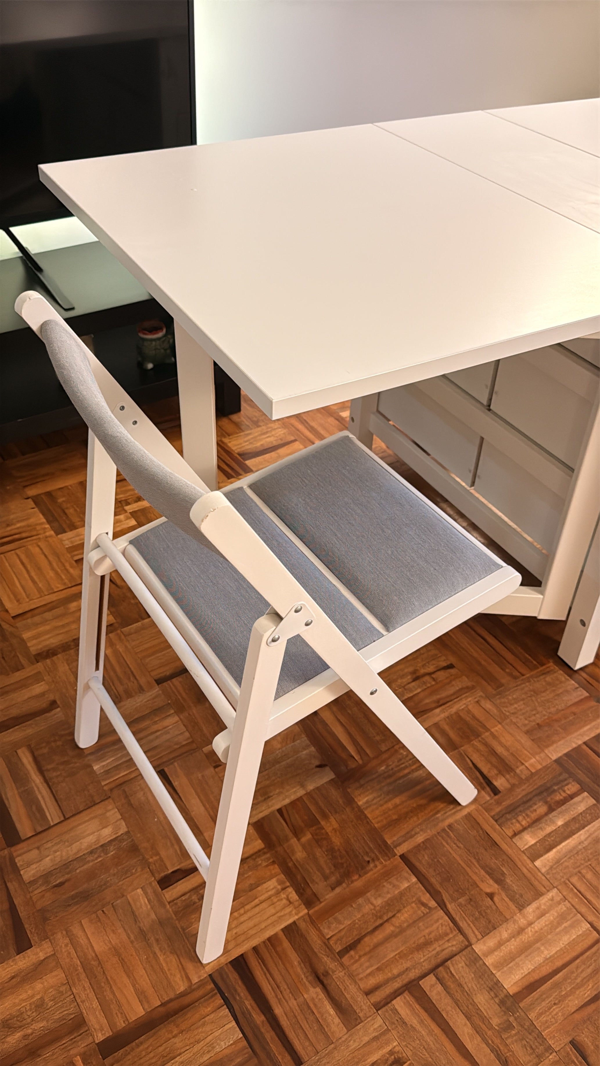🍽️ IKEA NORDEN Table + 4 FRÖSVI Folding Chairs - photo 4