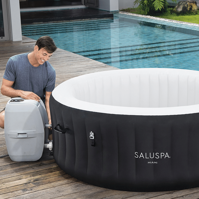 Saluspa Miami Airjet 2-4 Person Inflatable Hot Tub 71" x 26" - photo 4