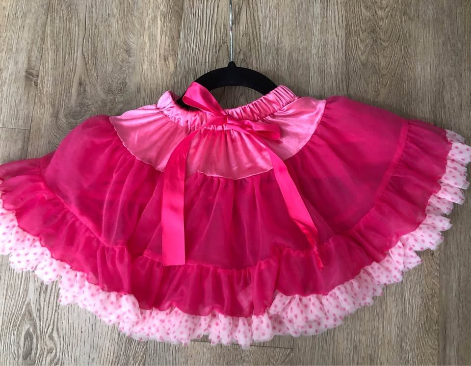 Pink Polka Dot ruffle tutu skirt