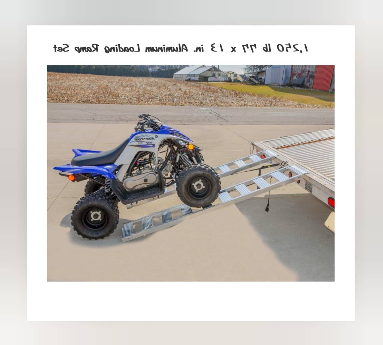 Aluminum Loading Ramps 1250 lb 77x13 - photo 3
