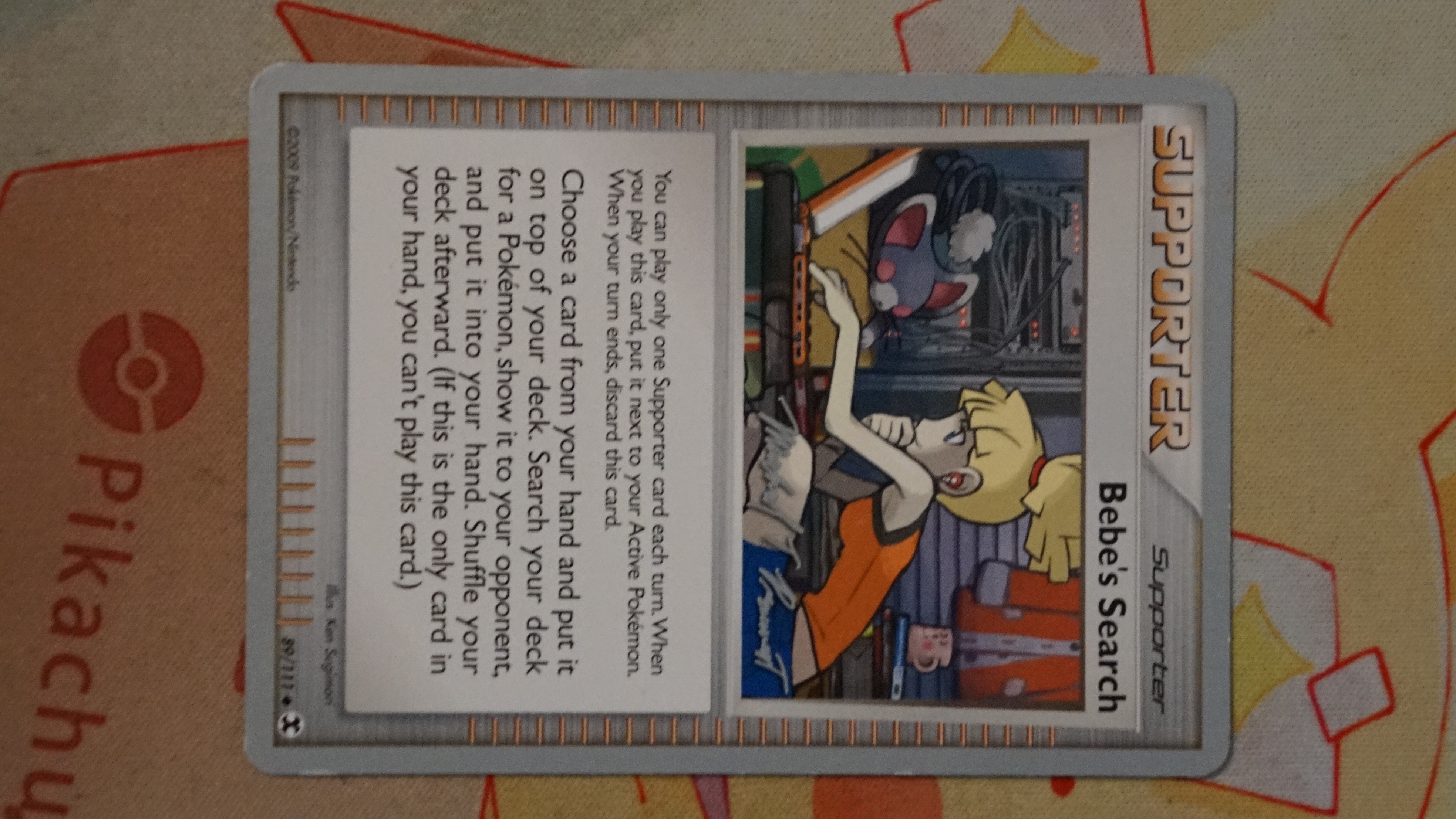 Pokemon Bebes Search 89/111 World Championships 2010 Deck LP - photo 3