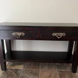 Solid Wood Entryway Console / Foyer Table