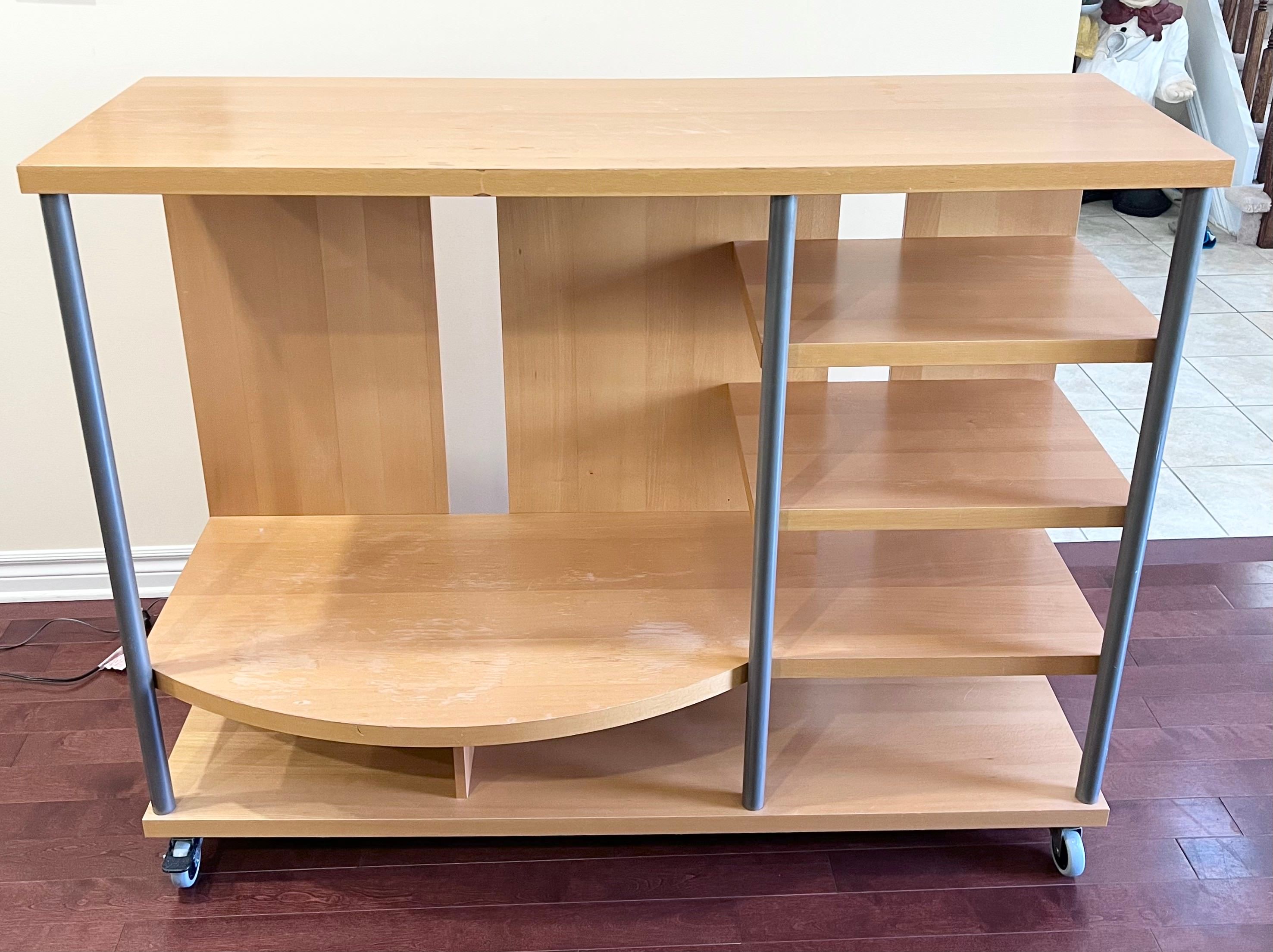 GOOD CONDITION SHELF / SHELVING UNITS WITH WHEELS - photo 2