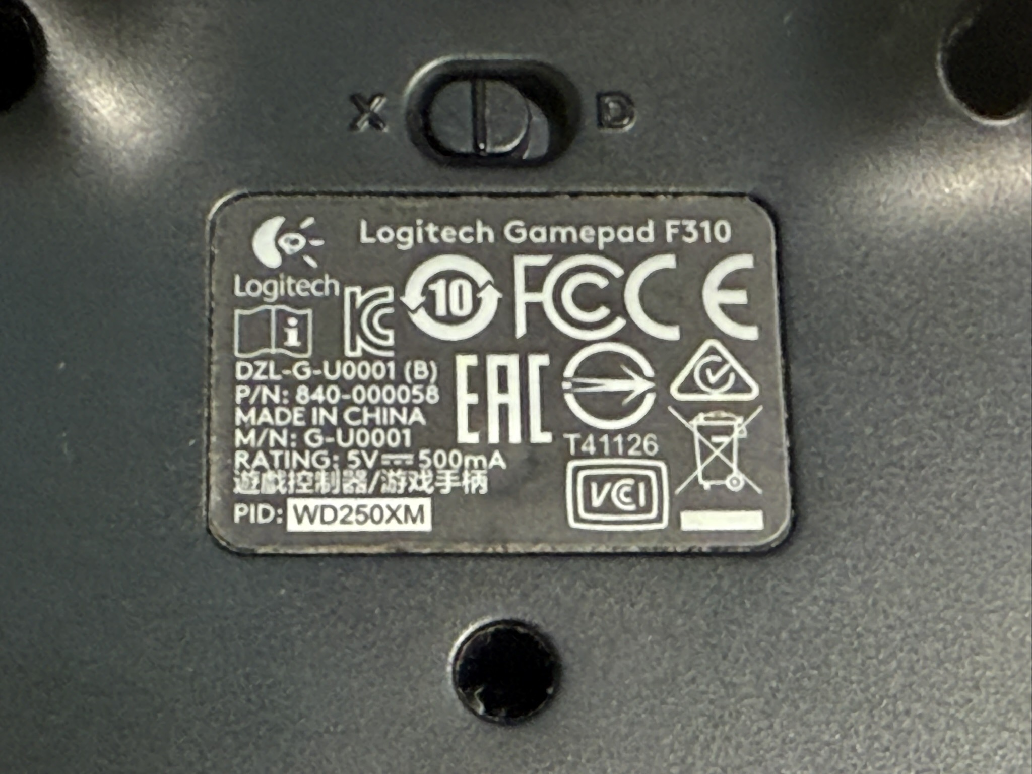 Logitech F310 Wired USB Gamepad Controller for PC - photo 4