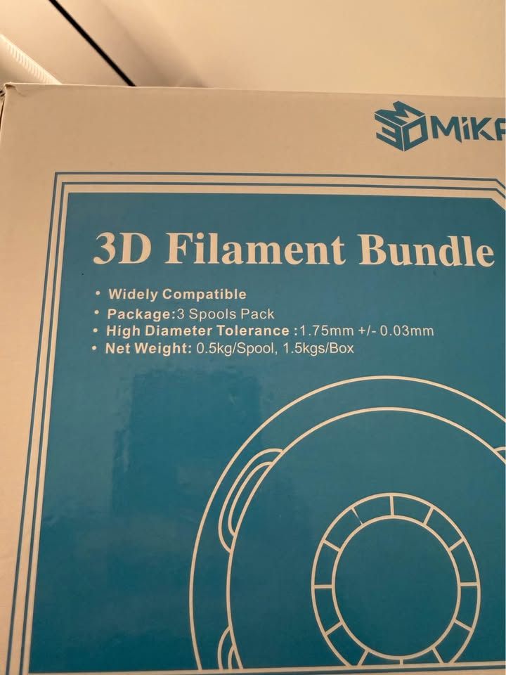 1.75mm PLA Filament Bundle 3 Spool Packed - photo 2