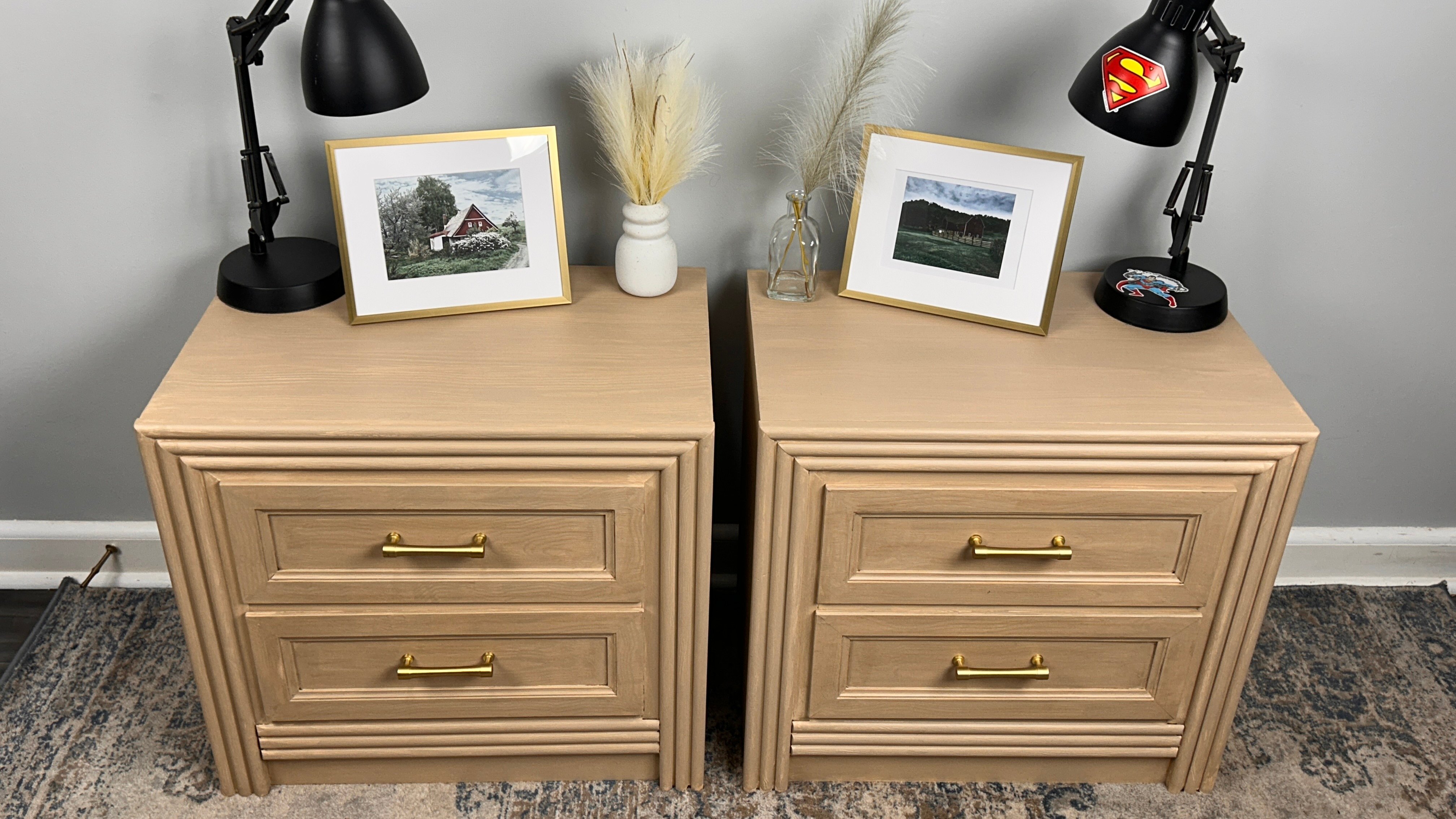 PickledOak Nightstands Faux