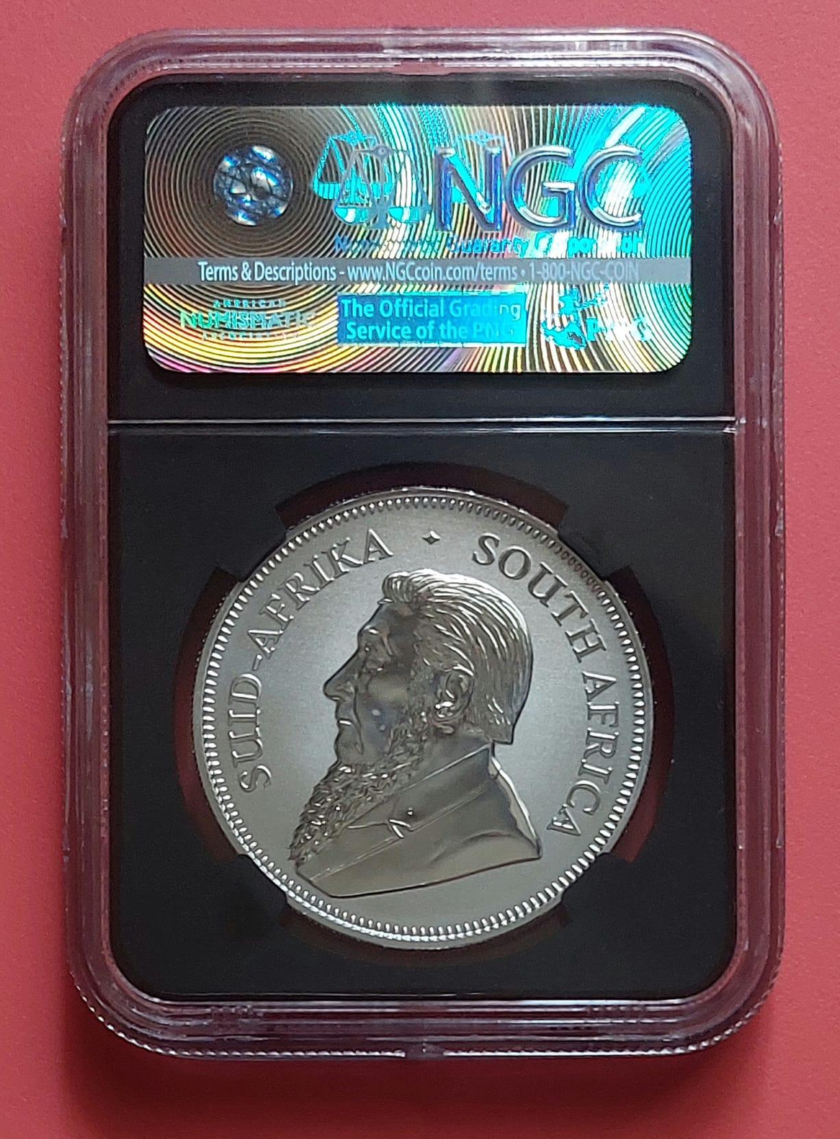 Certified 2017 1oz .999 Silver Krugerrand 50th Anniv Pouch/COA - photo 2