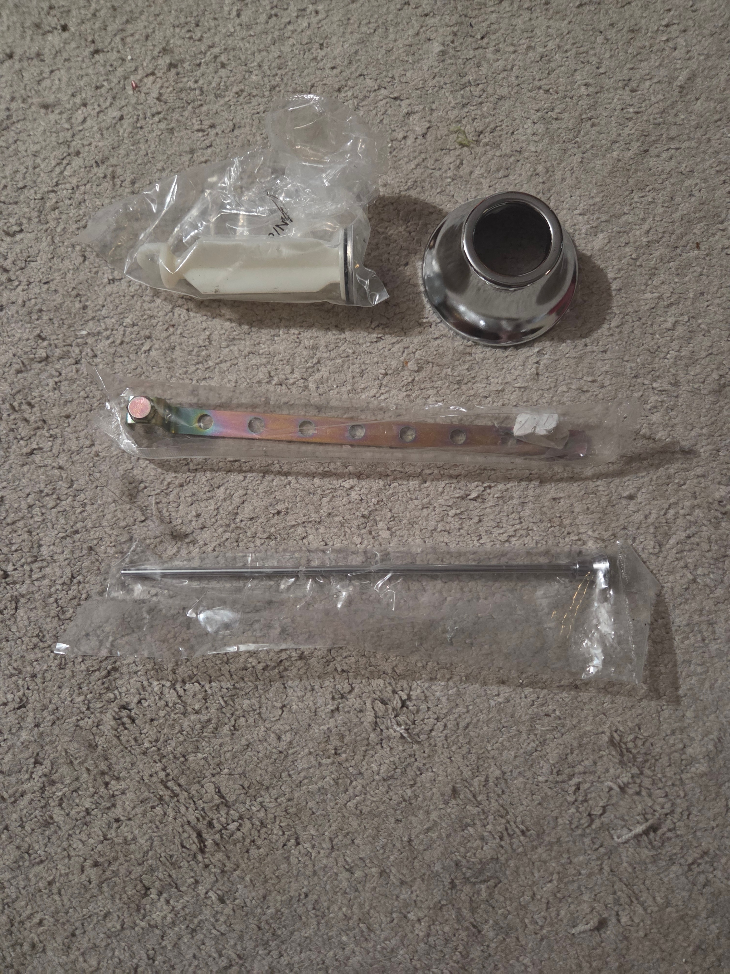NEW Bathroom Faucet Pop-Up Drain Hardware Kit & Trim Flange