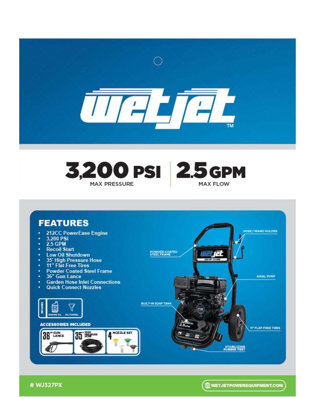 2.5 GPM @ 3,200 PSI Gas Pressure Washer - photo 2