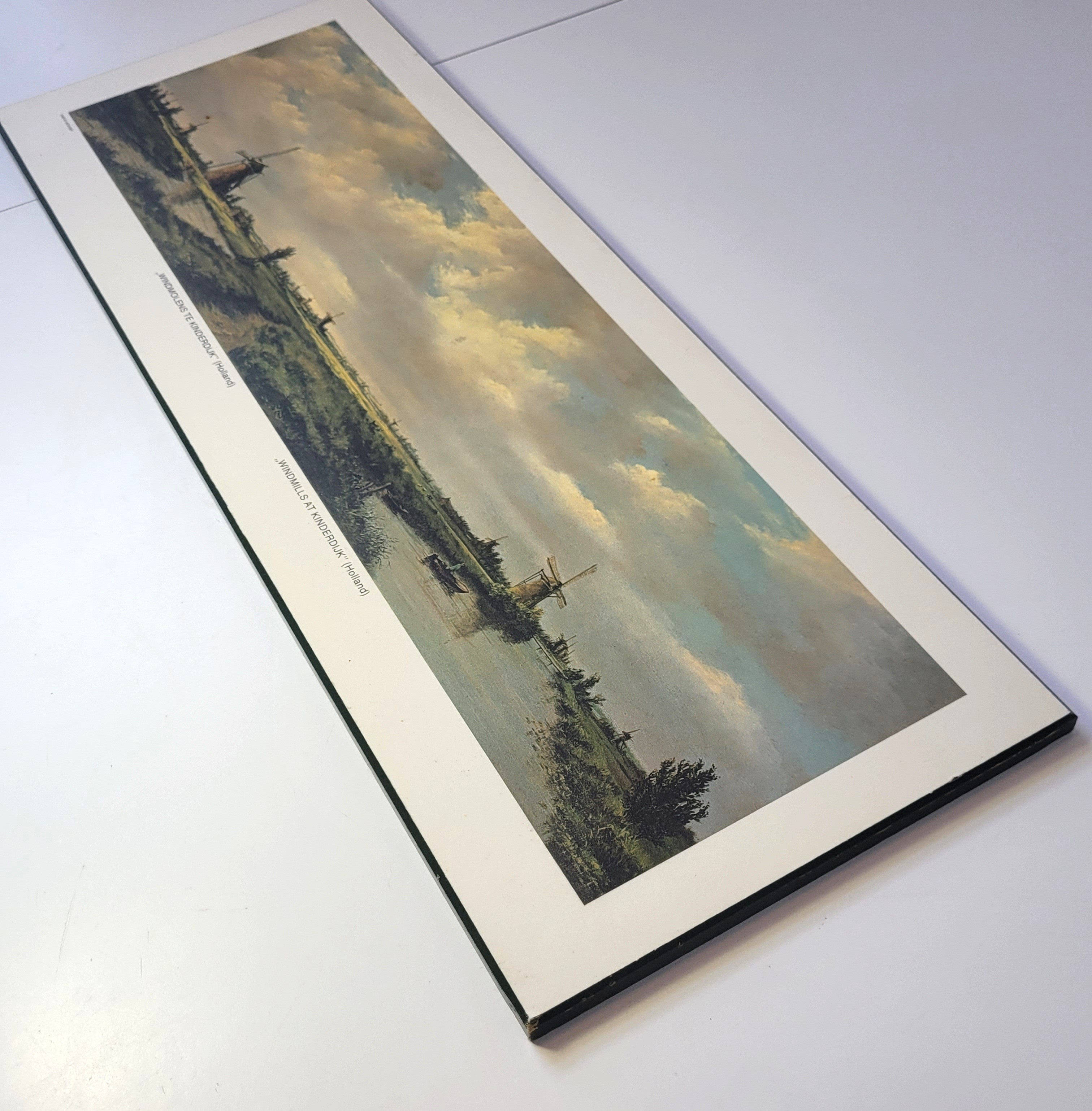 1980s Perma-Art Windmills at Kinderdijk Dutch Landscape Laminate - photo 2