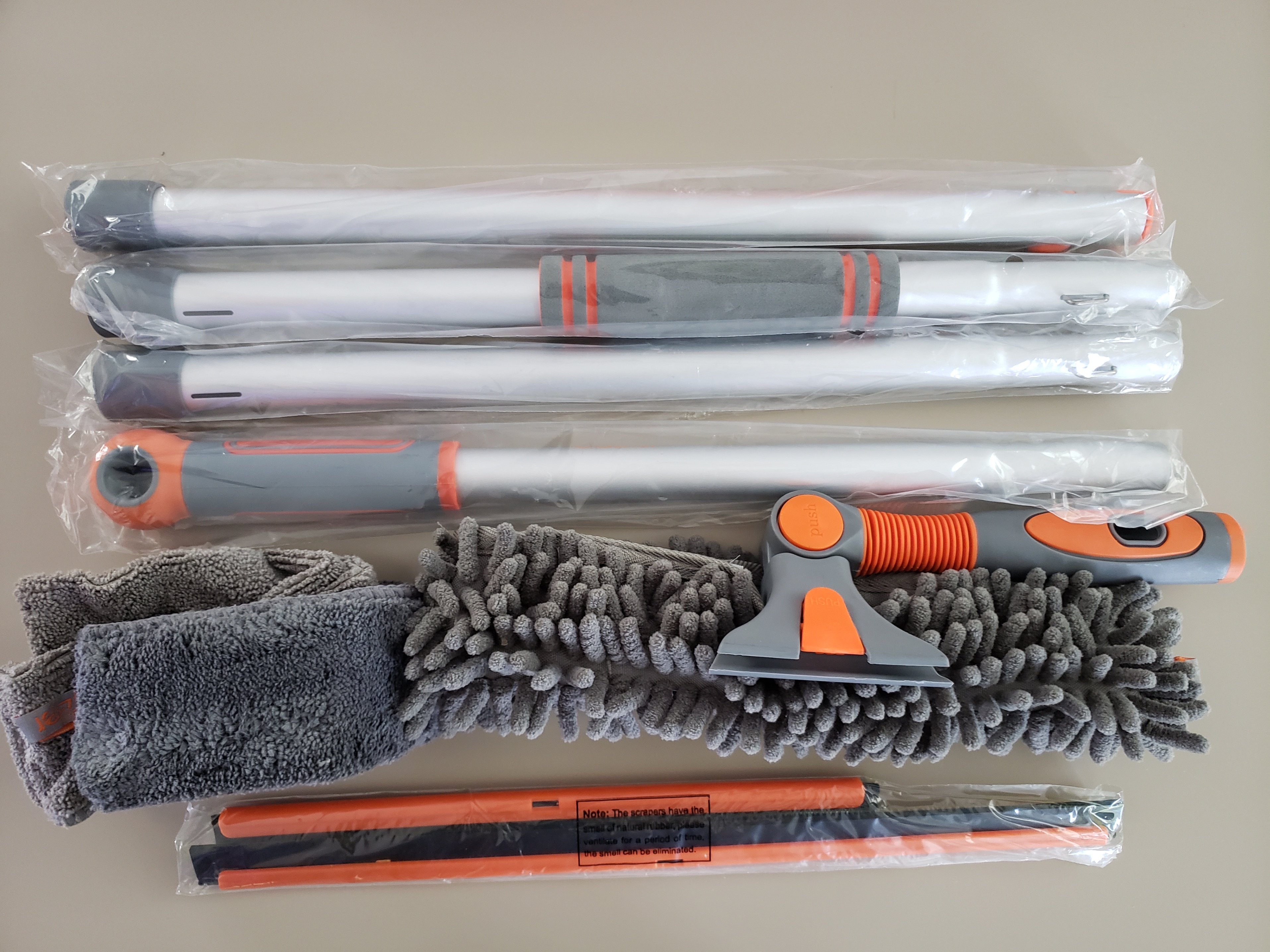 Extendable Window/Ceiling/Wall Cleaning Pole Kit