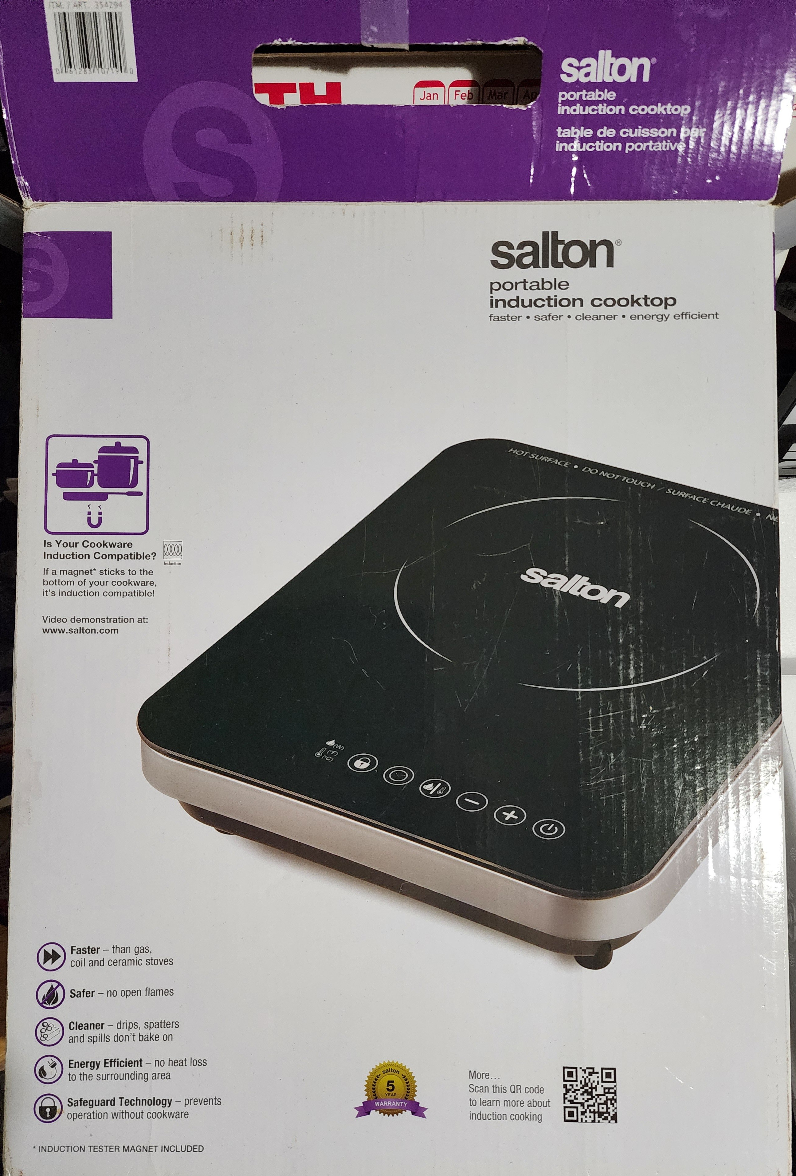 Salton Portable Induction Cooktop