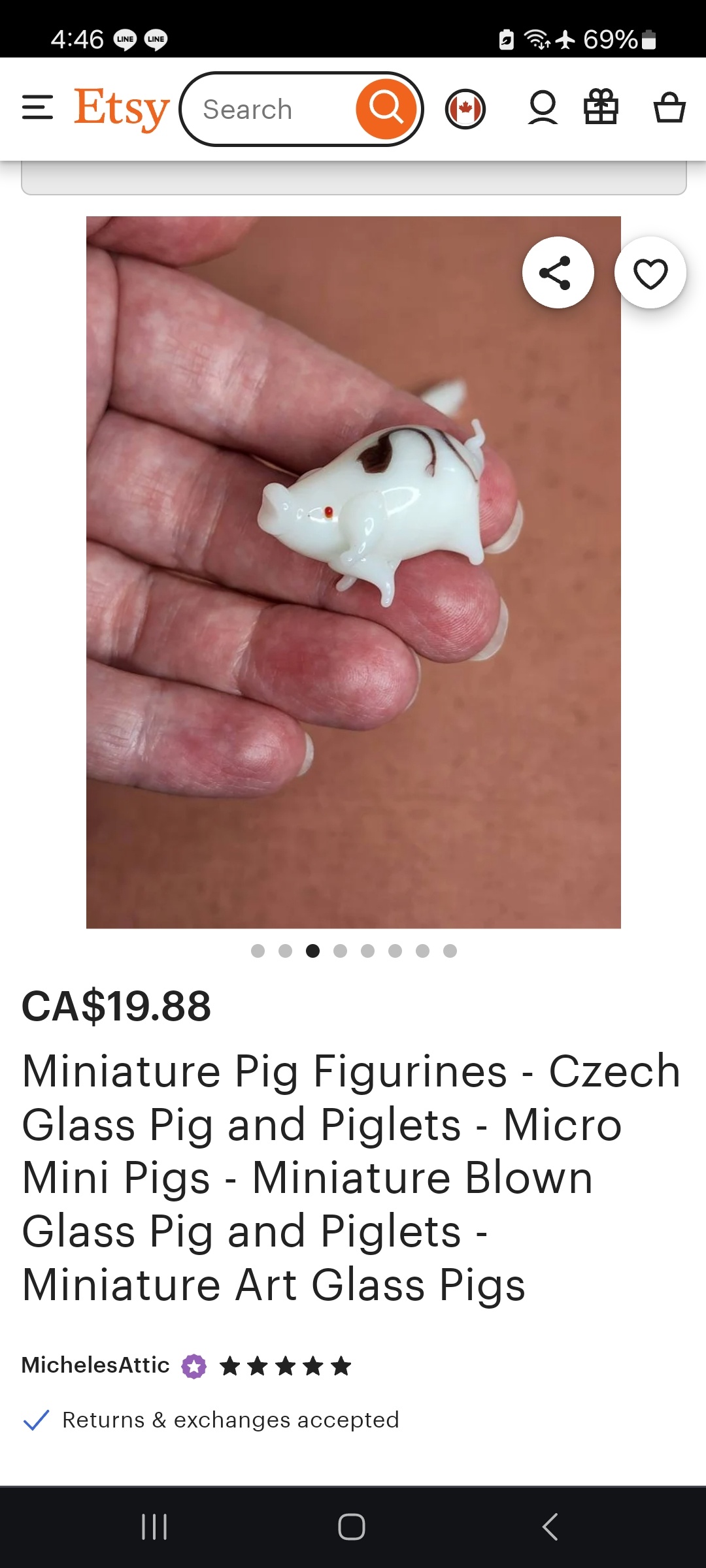 Vintage Glass Pig Rooster Rat Miniature Animal Figurines - photo 5