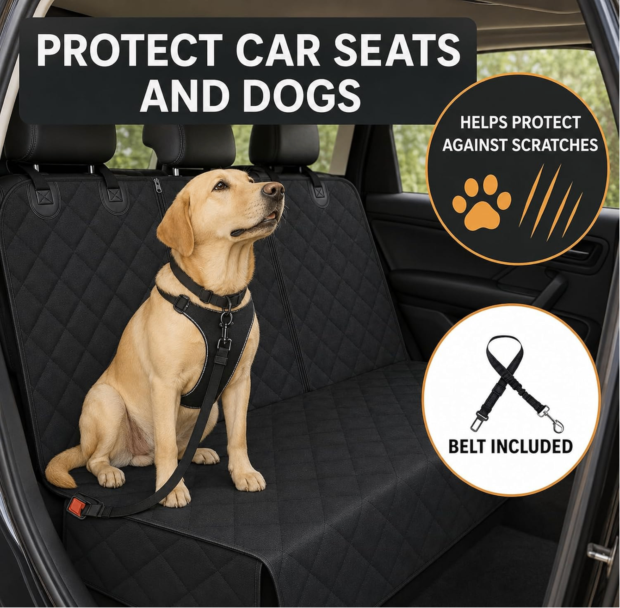 New Waterproof Dog Car Seat Cover