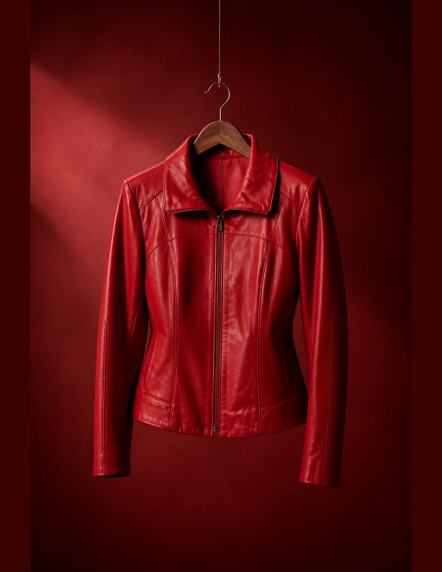 Danier Leather Red Jacket - Women's Small - photo 3