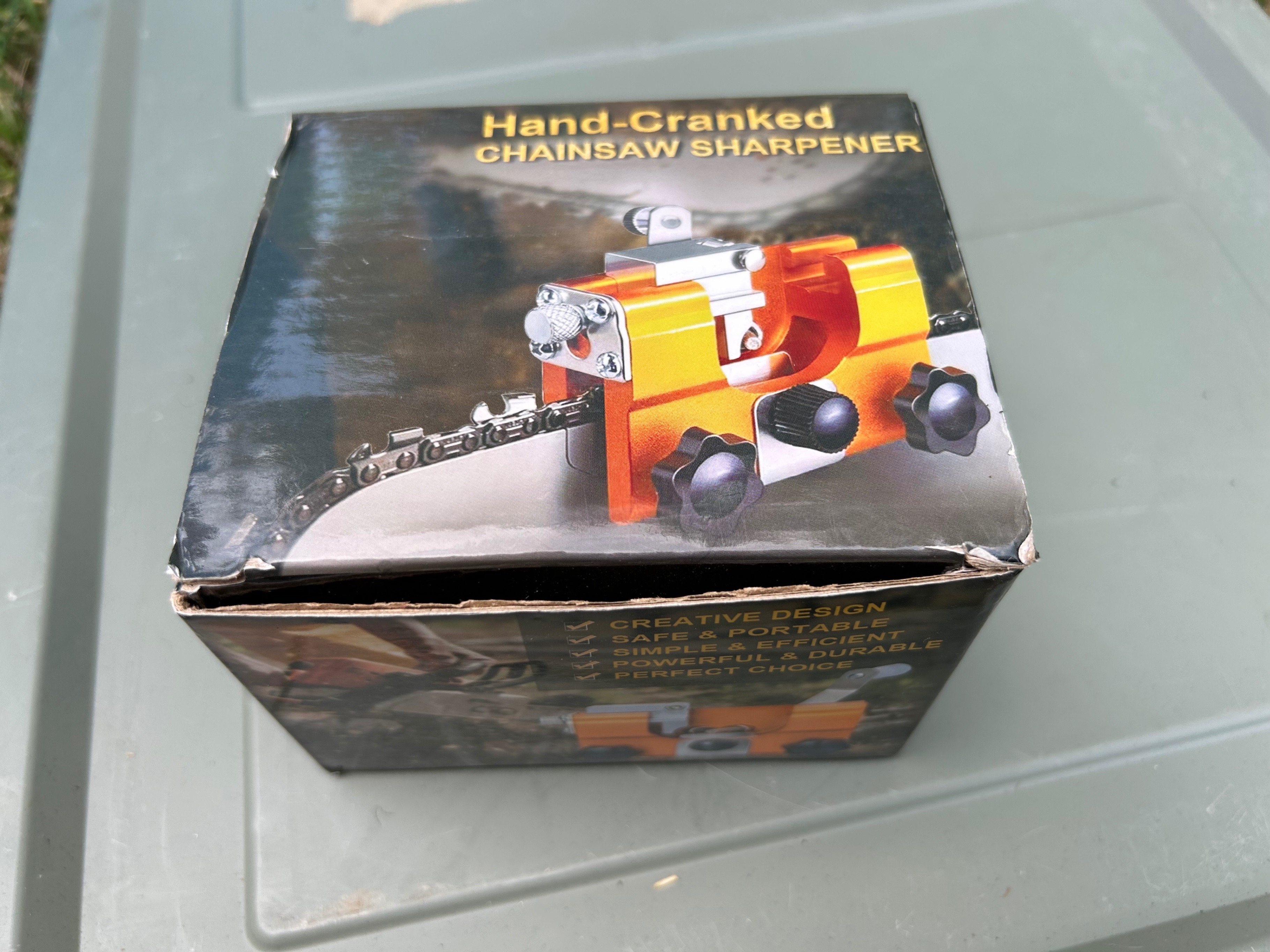 Hand Cranked Chainsaw Sharpener