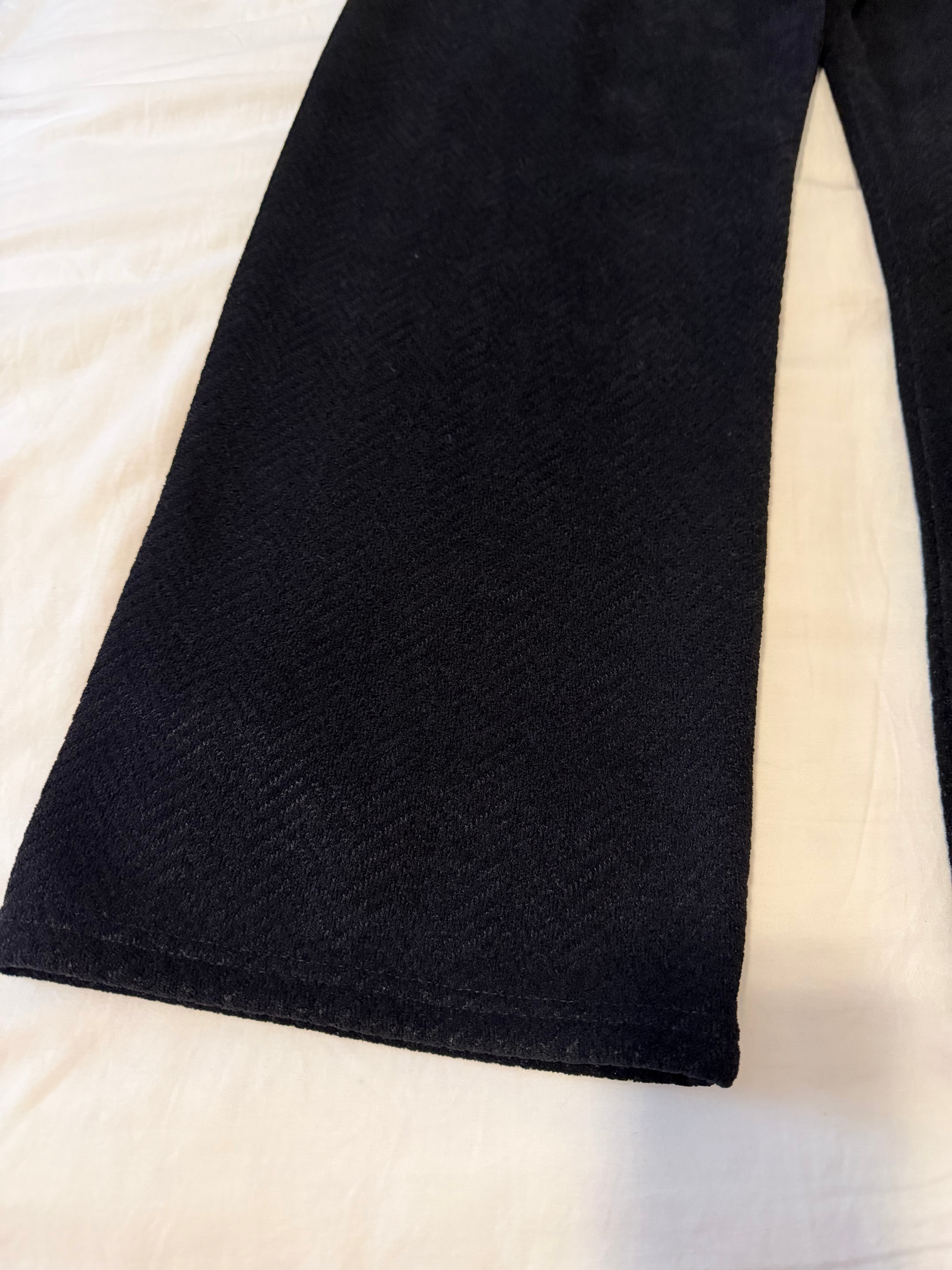 Women’s Black Winter Wide-Leg Pants – Warm & Thick - photo 5