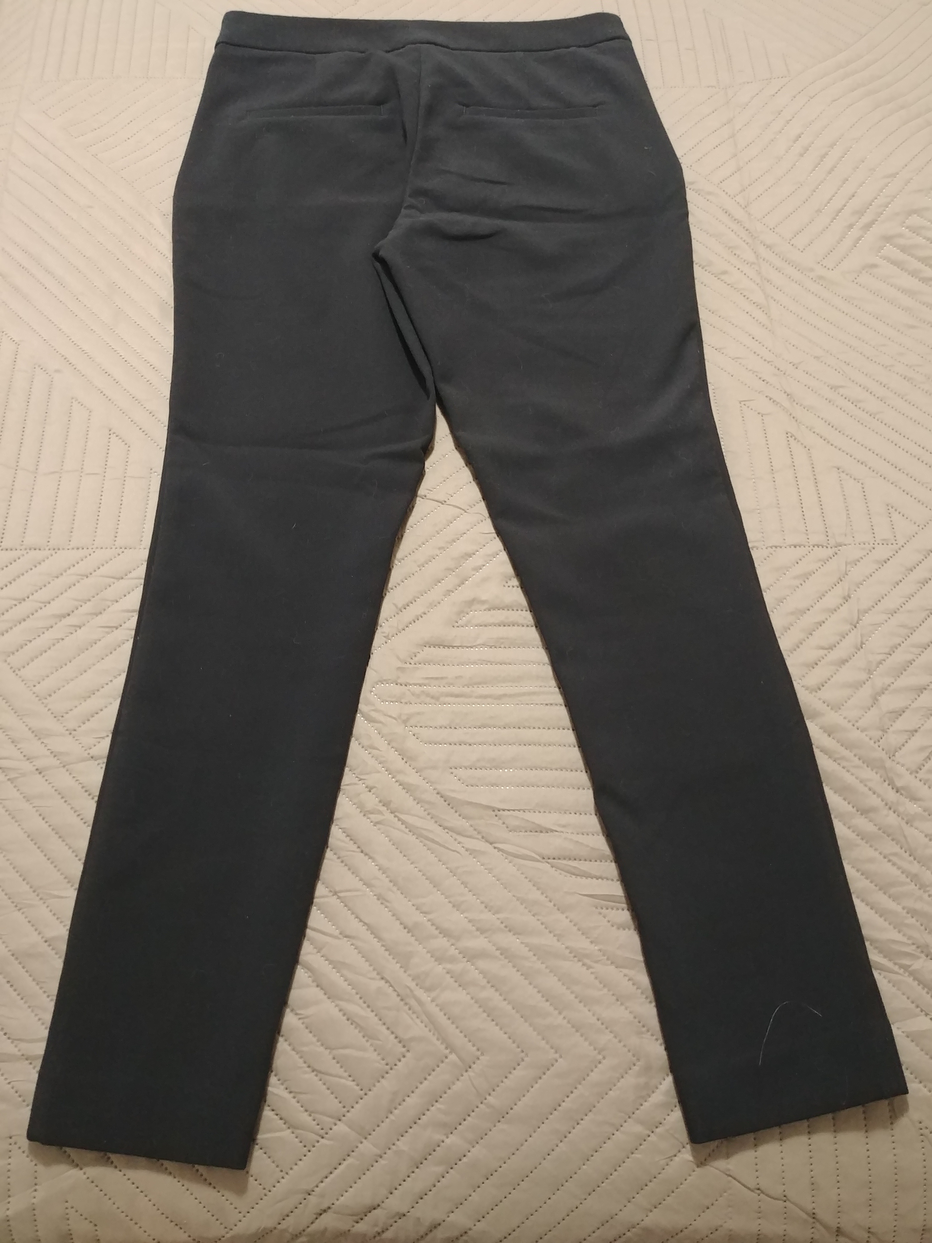 H&M Black Dress Pants with Gold Detail, Small - photo 3
