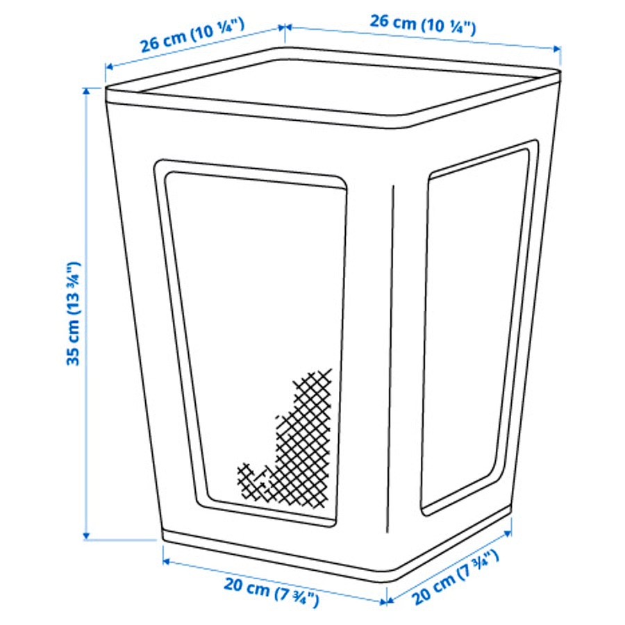 IKEA White Mesh Wastebasket / Trash Can - photo 5